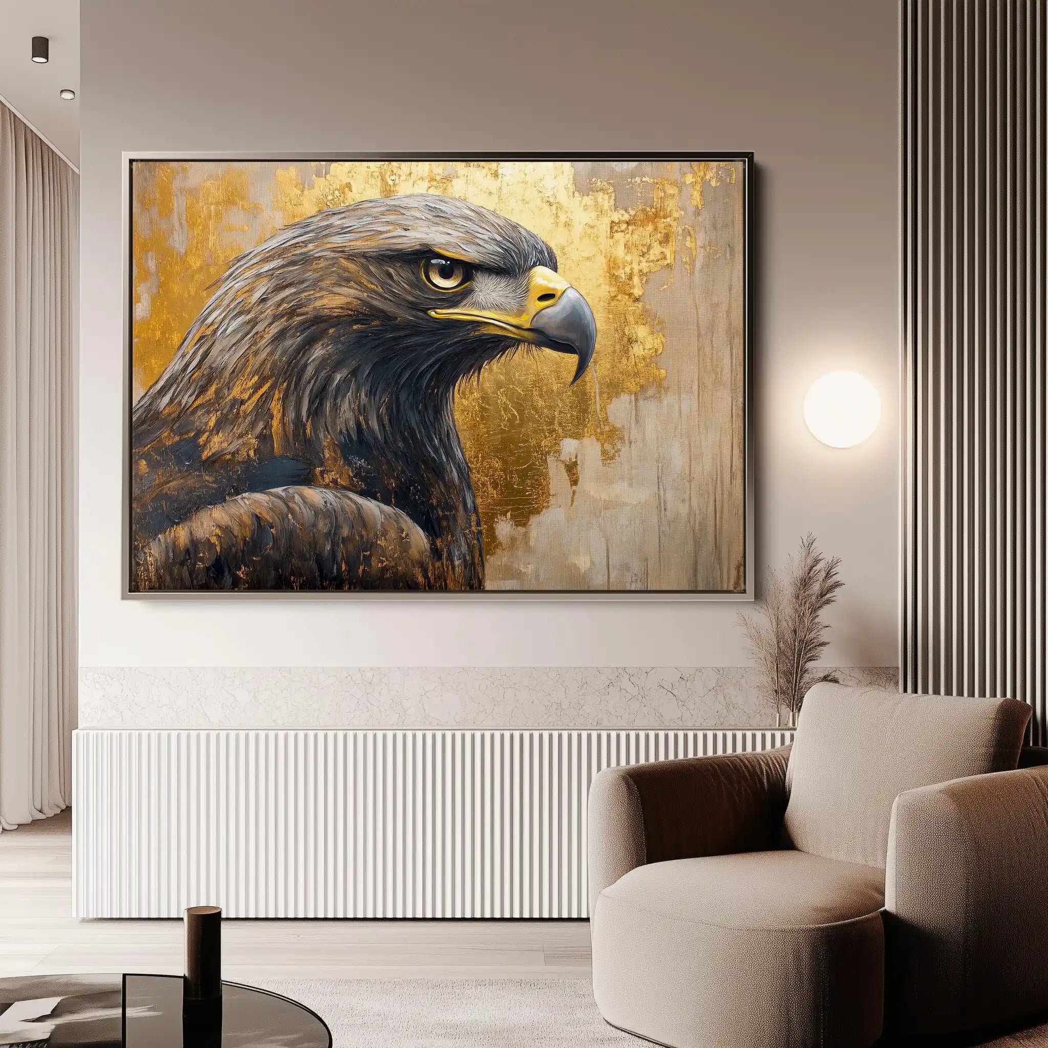 Animals 216 Canvas Art 60 x 40 cm / Black