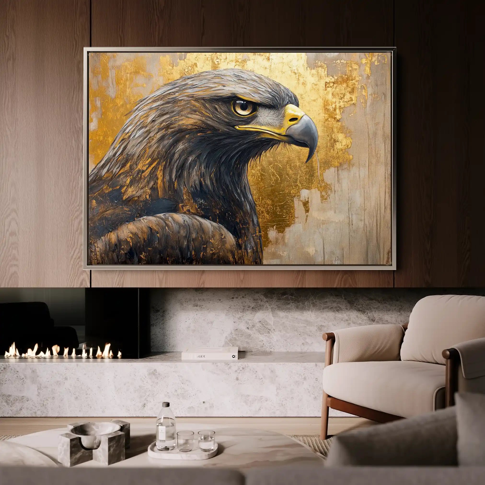 Animals 216 Canvas Art 60 x 40 cm / Black