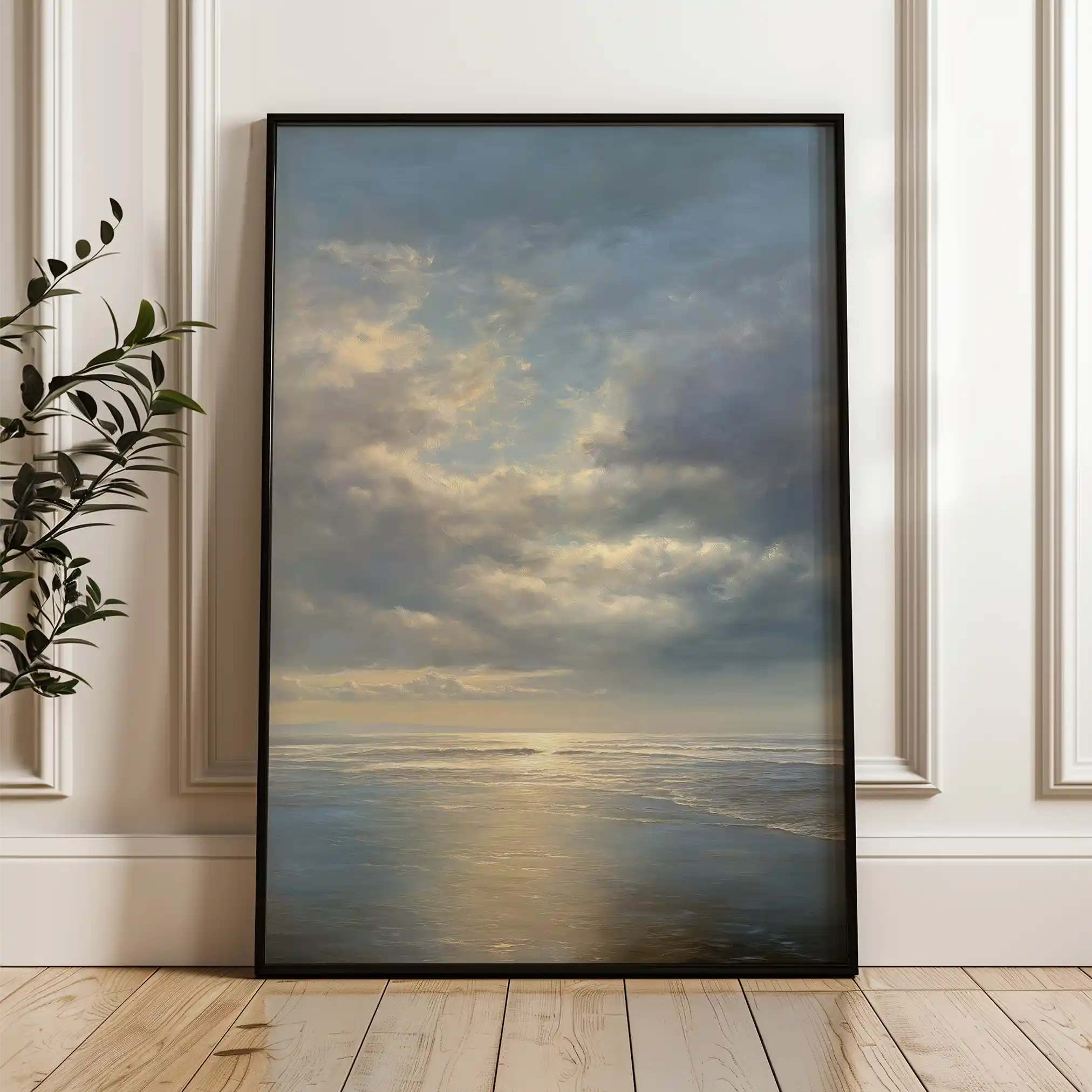 Abstract 2160 Canvas Art 60 x 40 cm / Black