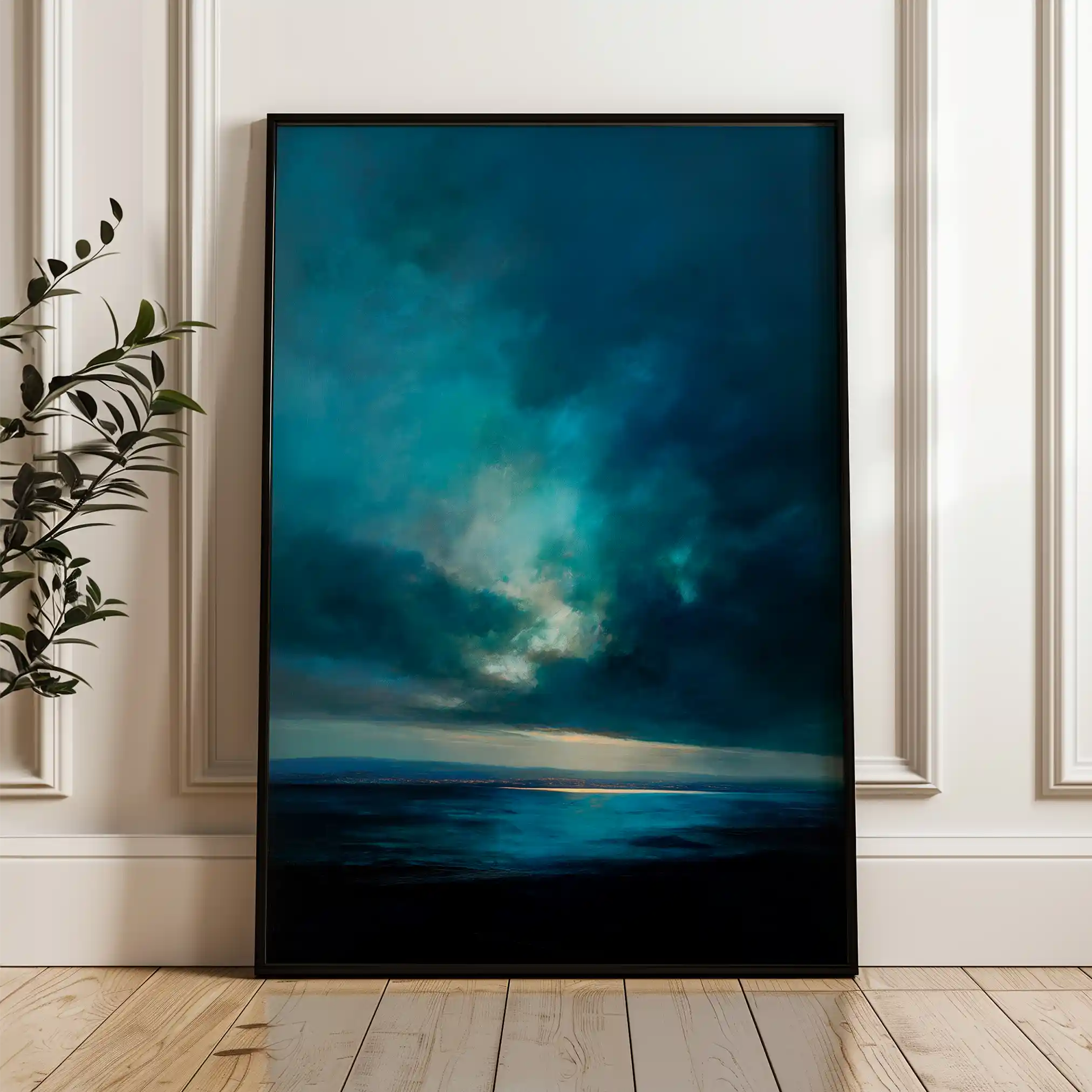 Abstract 2161 Canvas Art 60 x 40 cm / Black