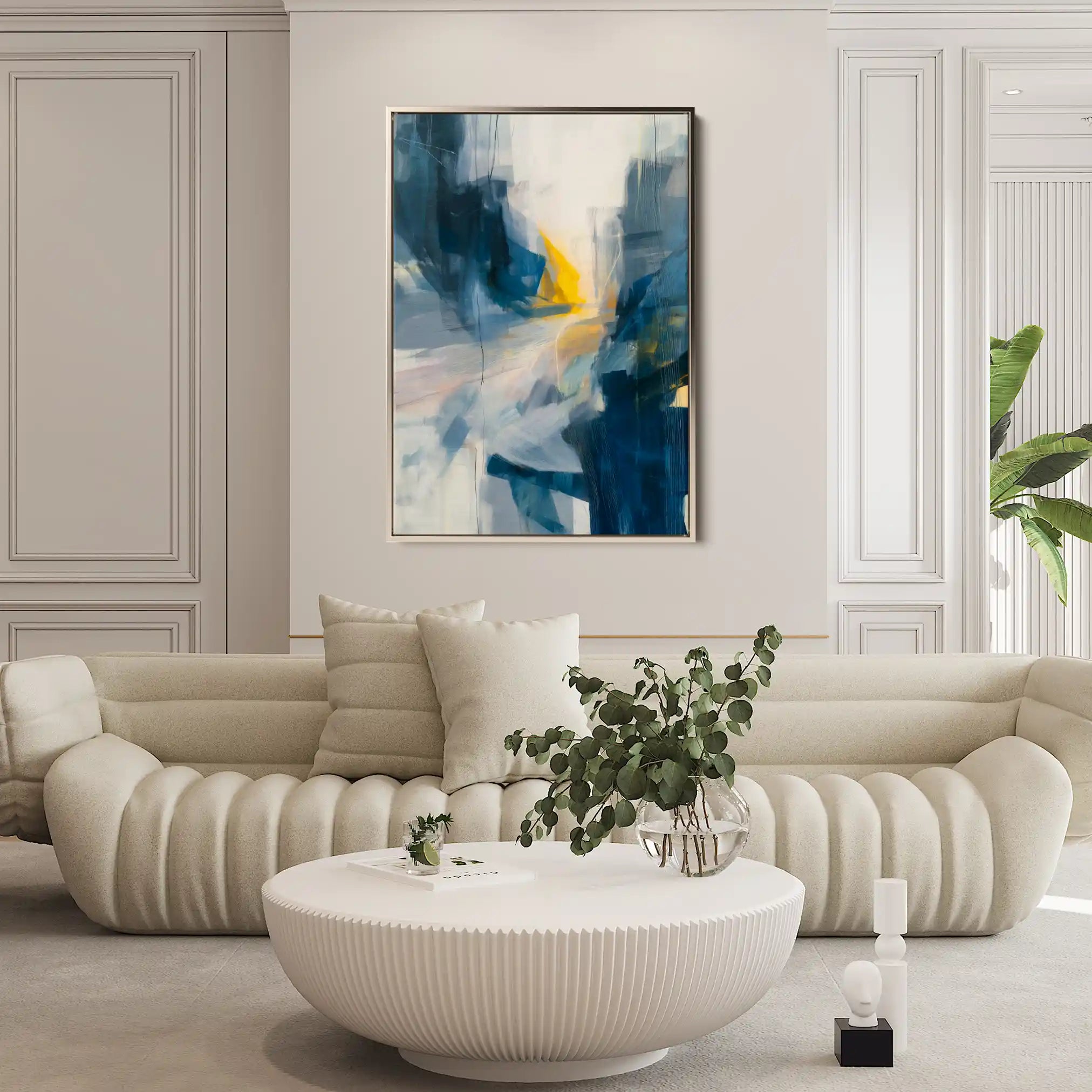 Abstract 2163 Canvas Art 60 x 40 cm / Black