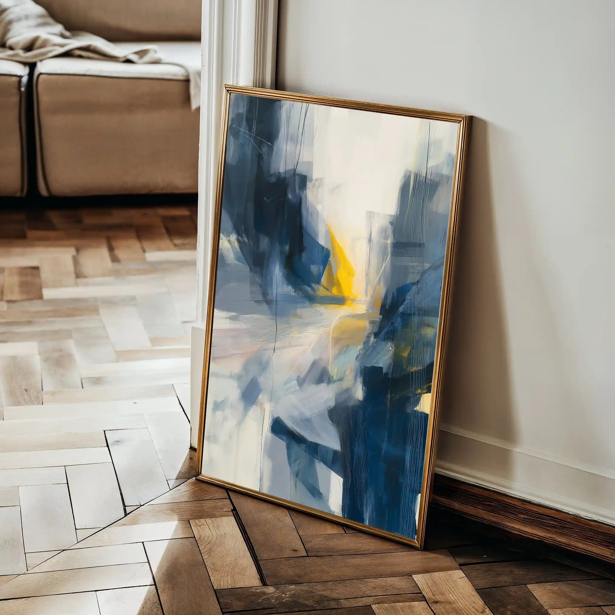 Abstract 2163 Canvas Art 60 x 40 cm / Black