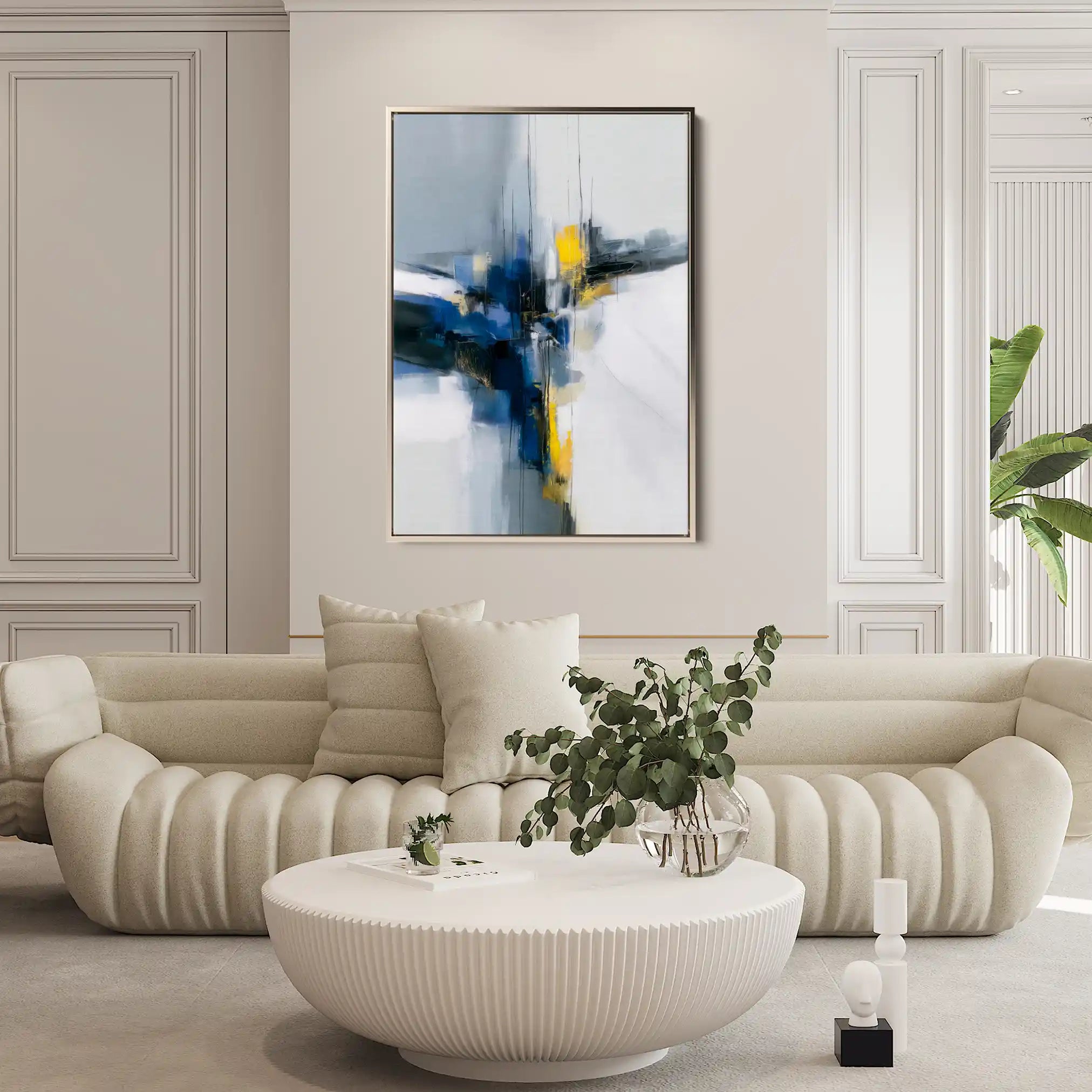 Abstract 2164 Canvas Art 60 x 40 cm / Black