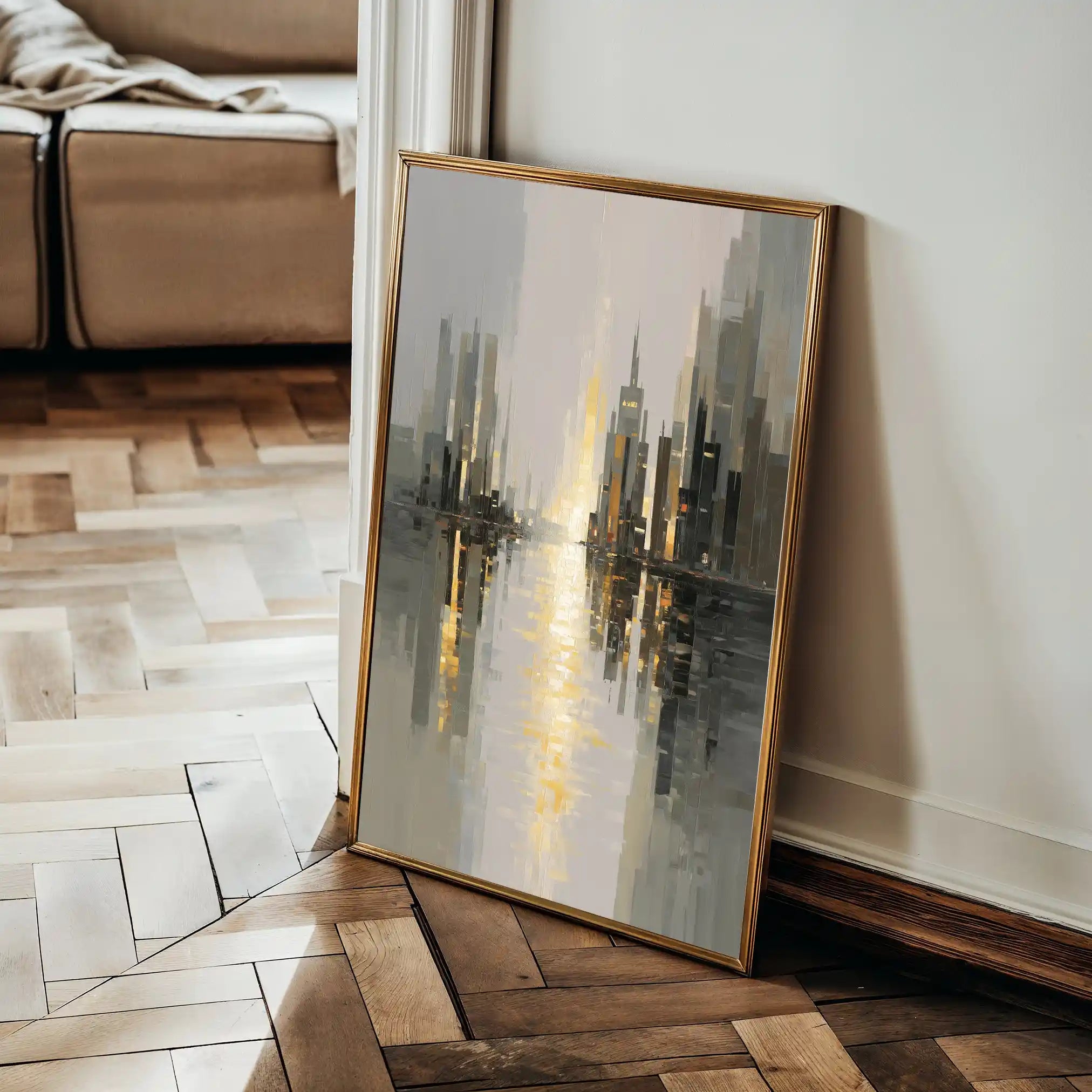 Abstract 2165 Canvas Art 60 x 40 cm / Black