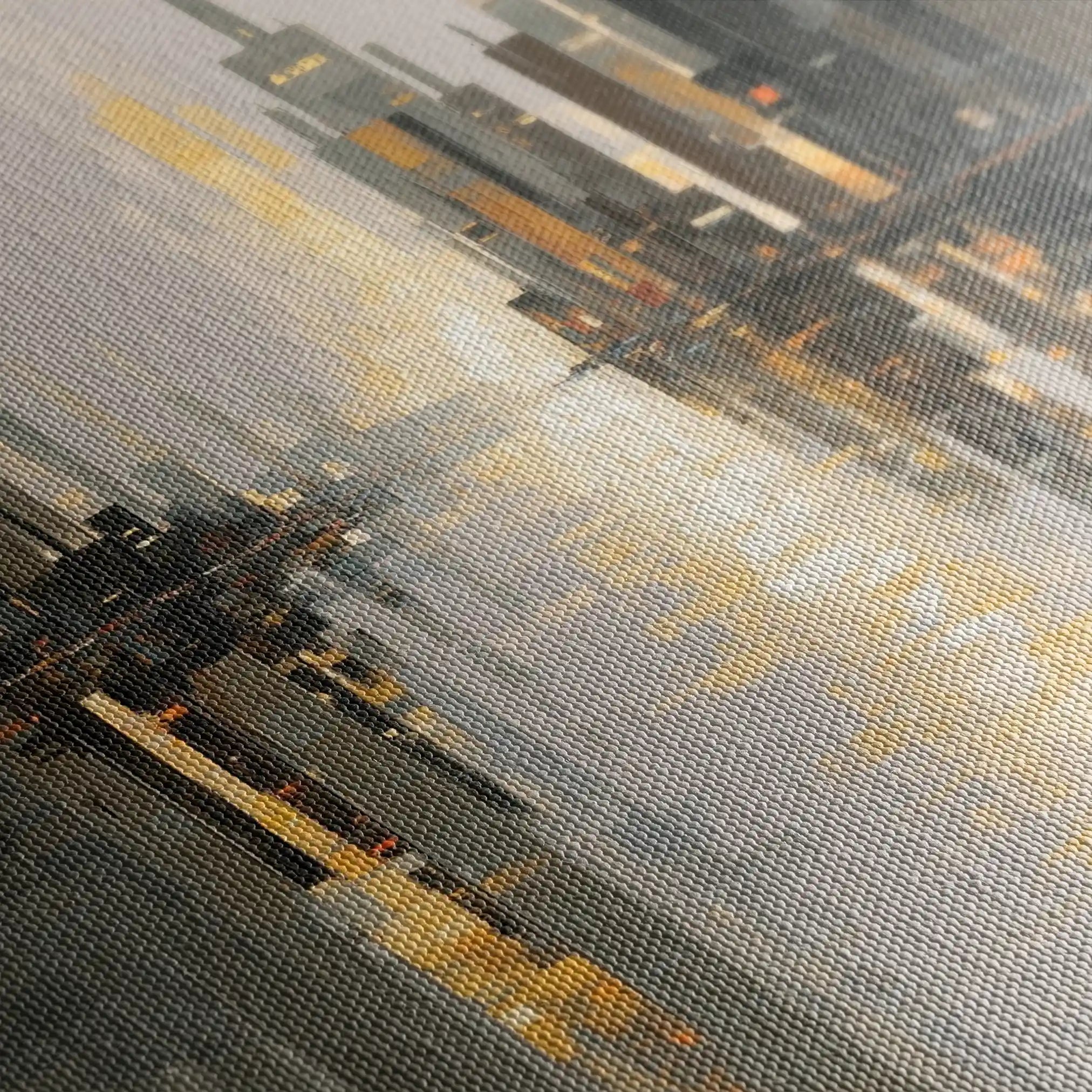 Abstract 2165 Canvas Art 60 x 40 cm / Black