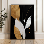 Abstract 2167 Canvas Art 60 x 40 cm / Black