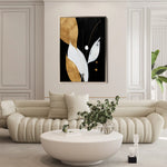 Abstract 2167 Canvas Art 60 x 40 cm / Black