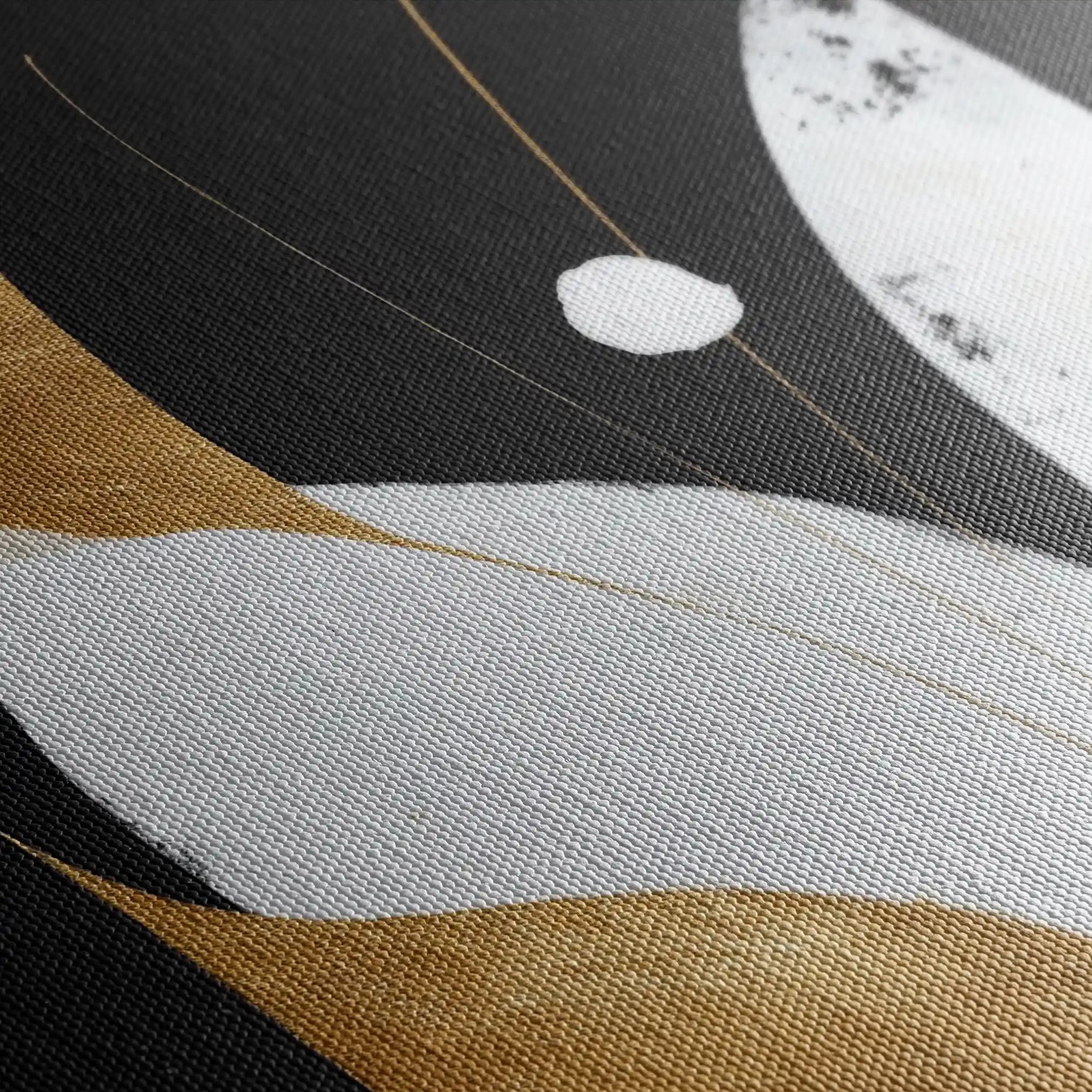 Abstract 2167 Canvas Art 60 x 40 cm / Black