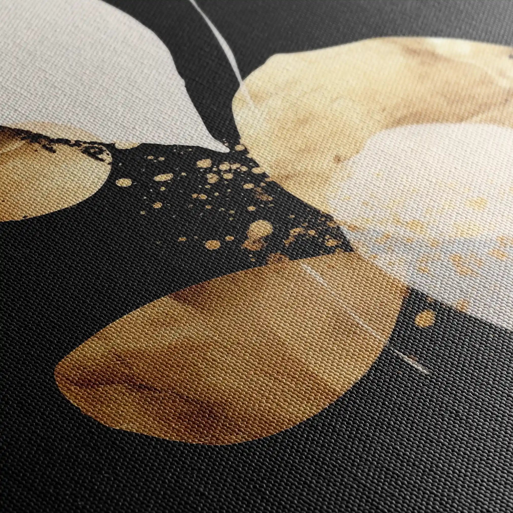 Abstract 2168 Canvas Art 60 x 40 cm / Black