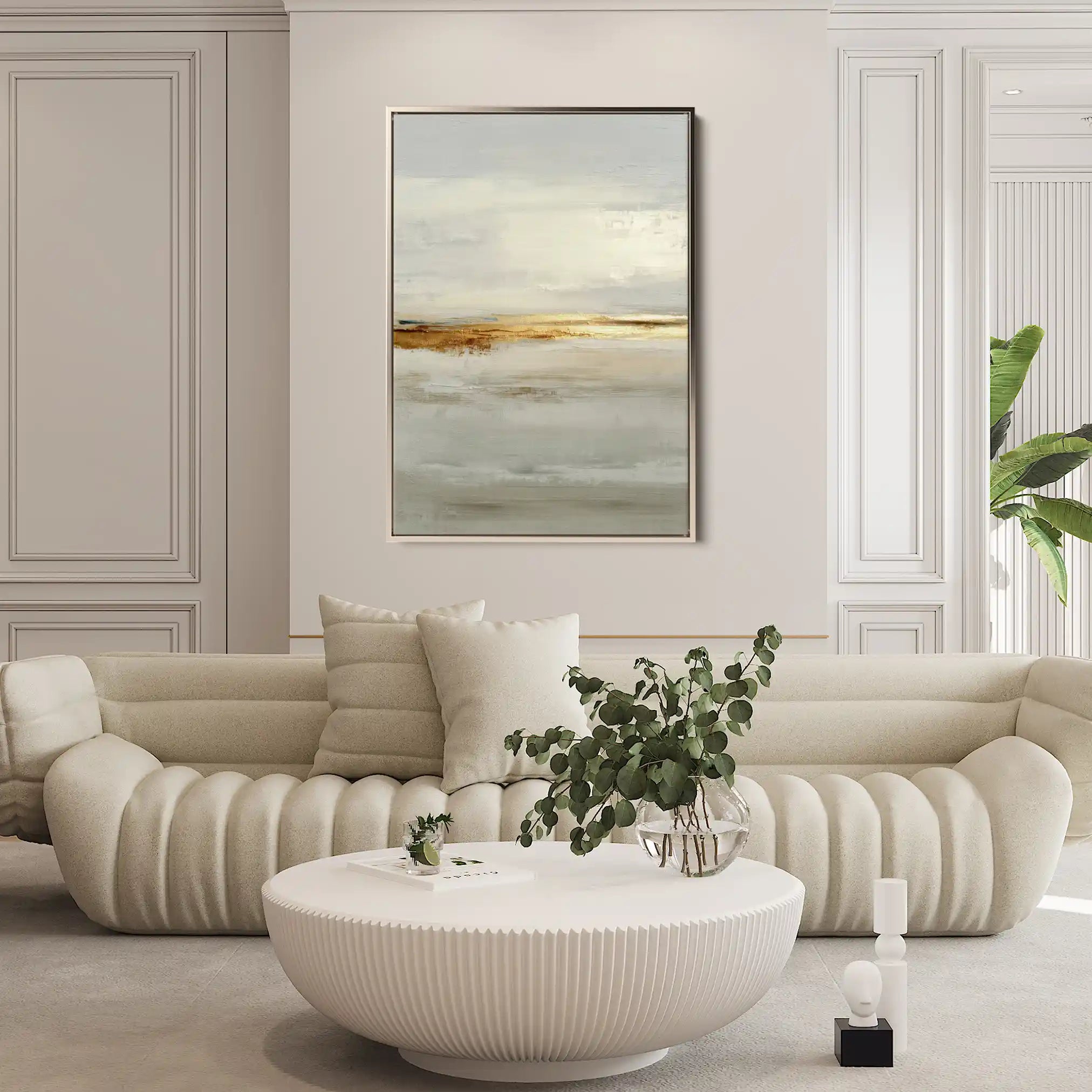 Abstract 2169 Canvas Art 60 x 40 cm / Black