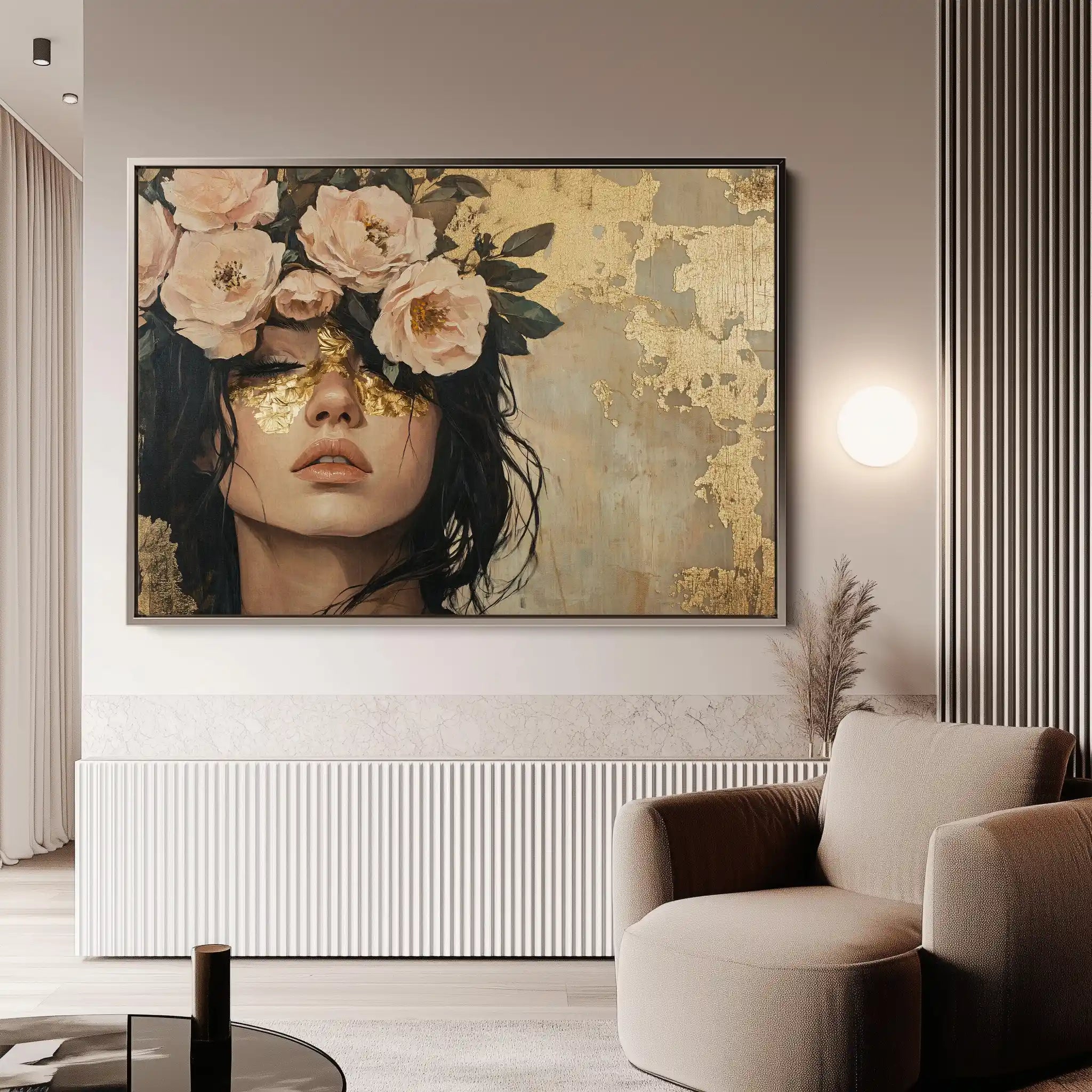 Portrait 217 Canvas Art 60 x 40 cm / Black