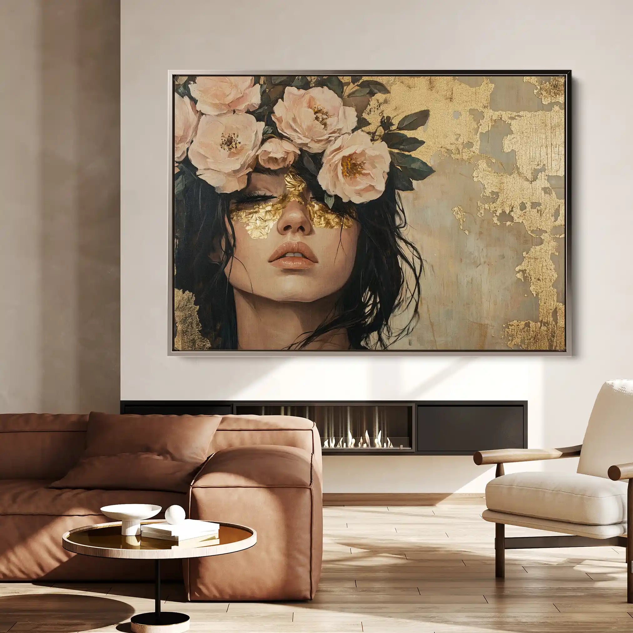 Portrait 217 Canvas Art 60 x 40 cm / Black