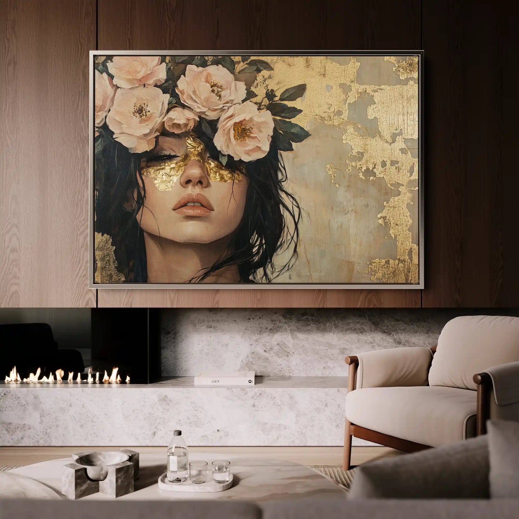 Portrait 217 Canvas Art 60 x 40 cm / Black