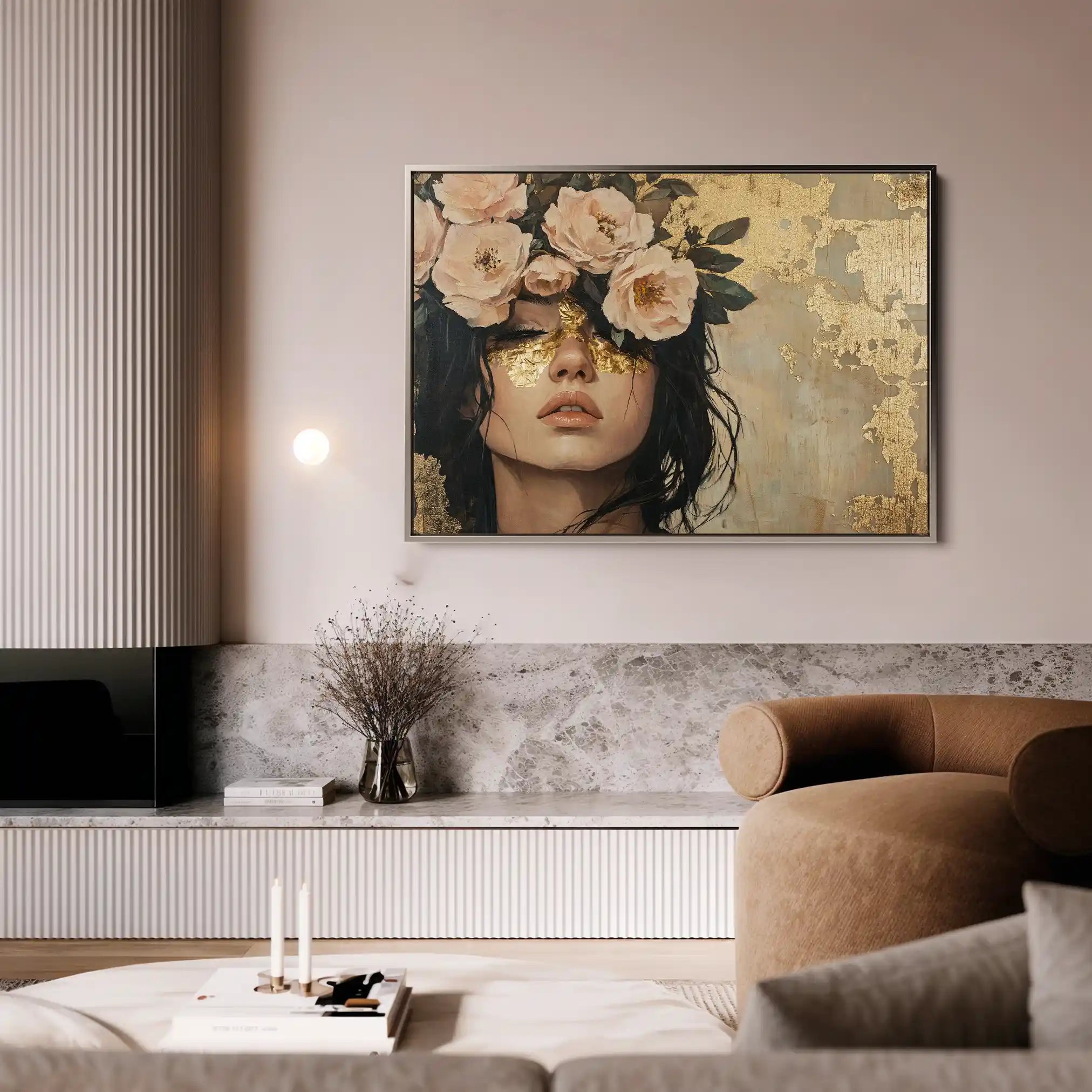 Portrait 217 Canvas Art 60 x 40 cm / Black