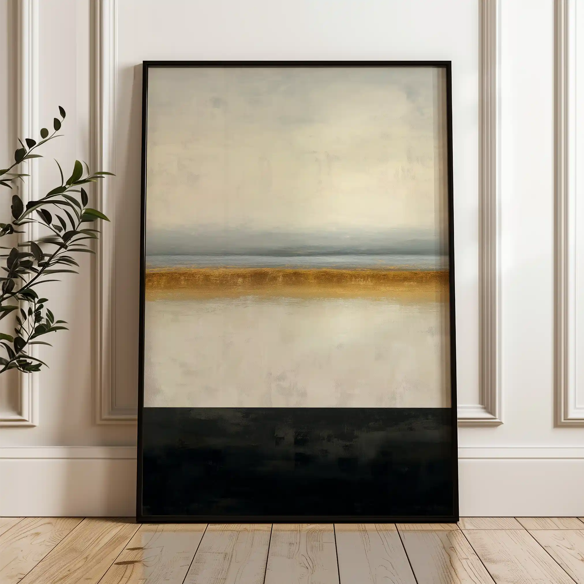 Abstract 2170 Canvas Art 60 x 40 cm / Black