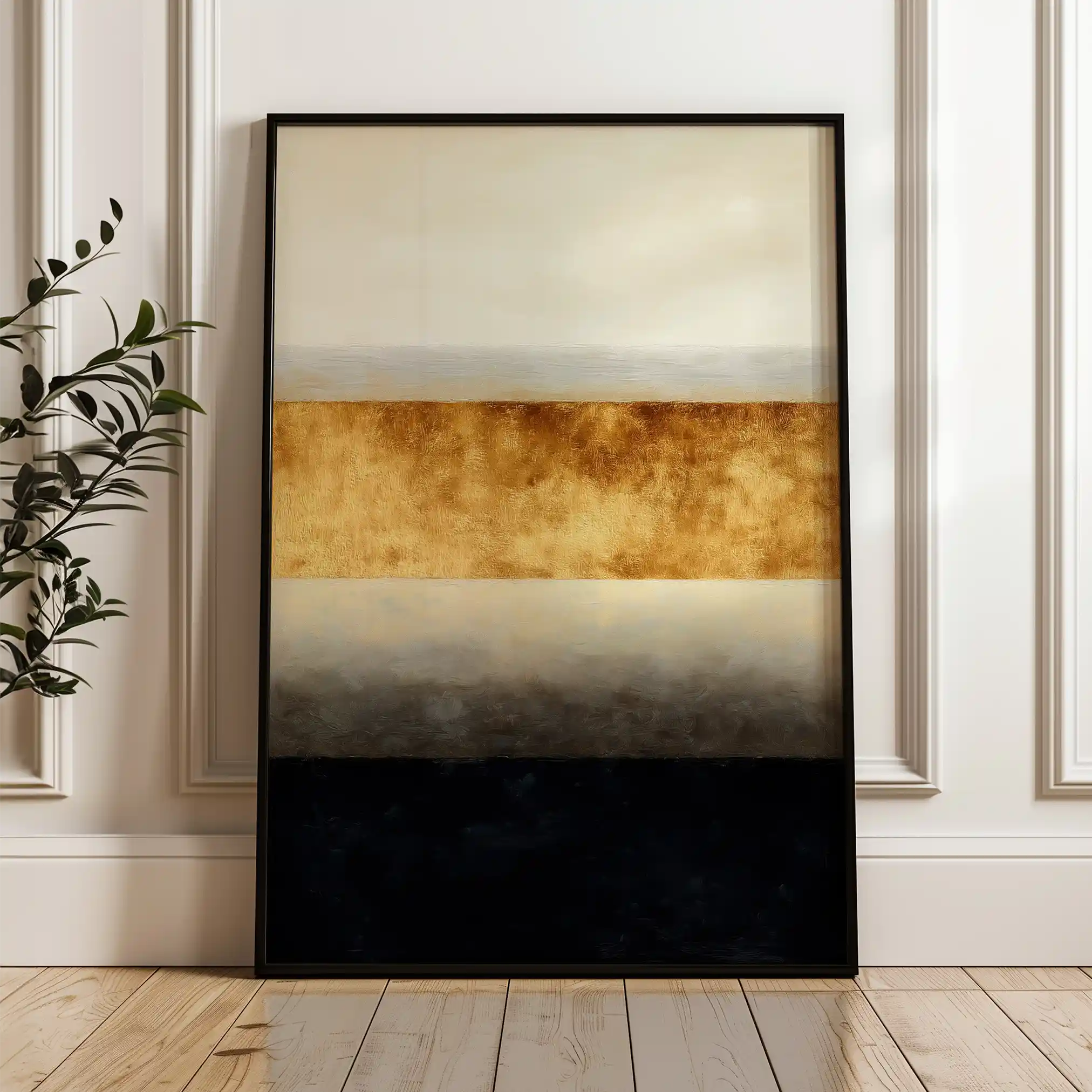 Abstract 2171 Canvas Art 60 x 40 cm / Black