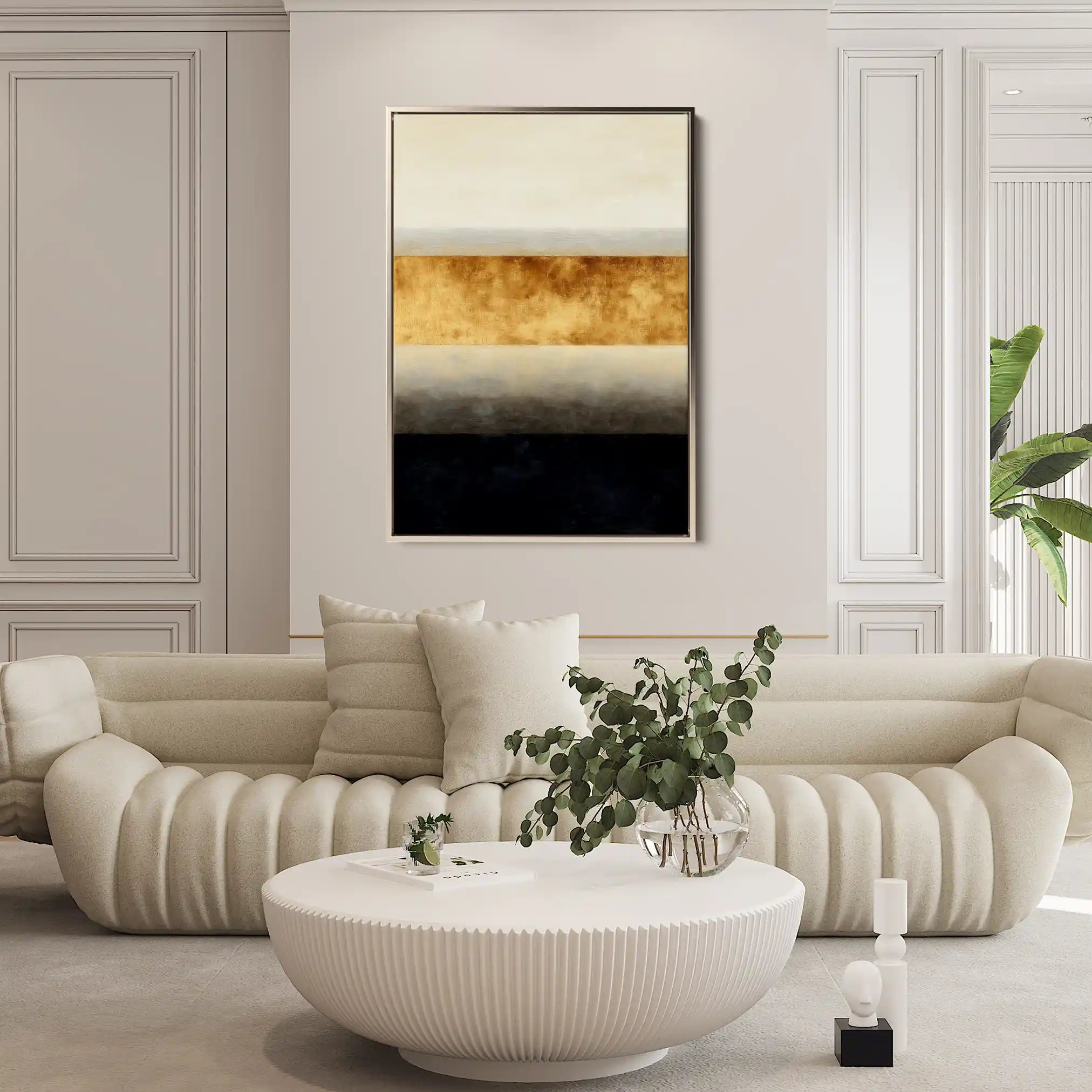 Abstract 2171 Canvas Art 60 x 40 cm / Black