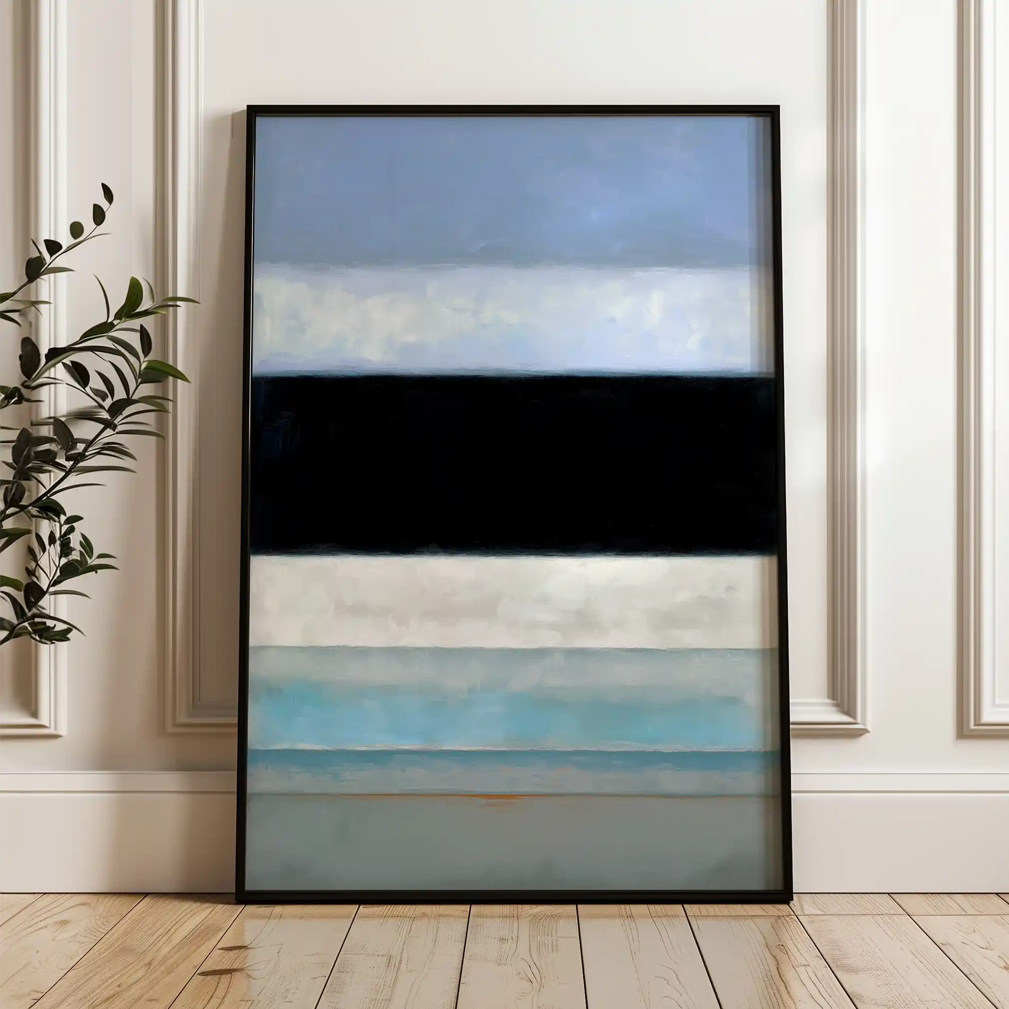 Abstract 2172 Canvas Art 60 x 40 cm / Black