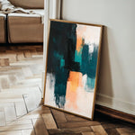 Abstract 2174 Canvas Art 60 x 40 cm / Black