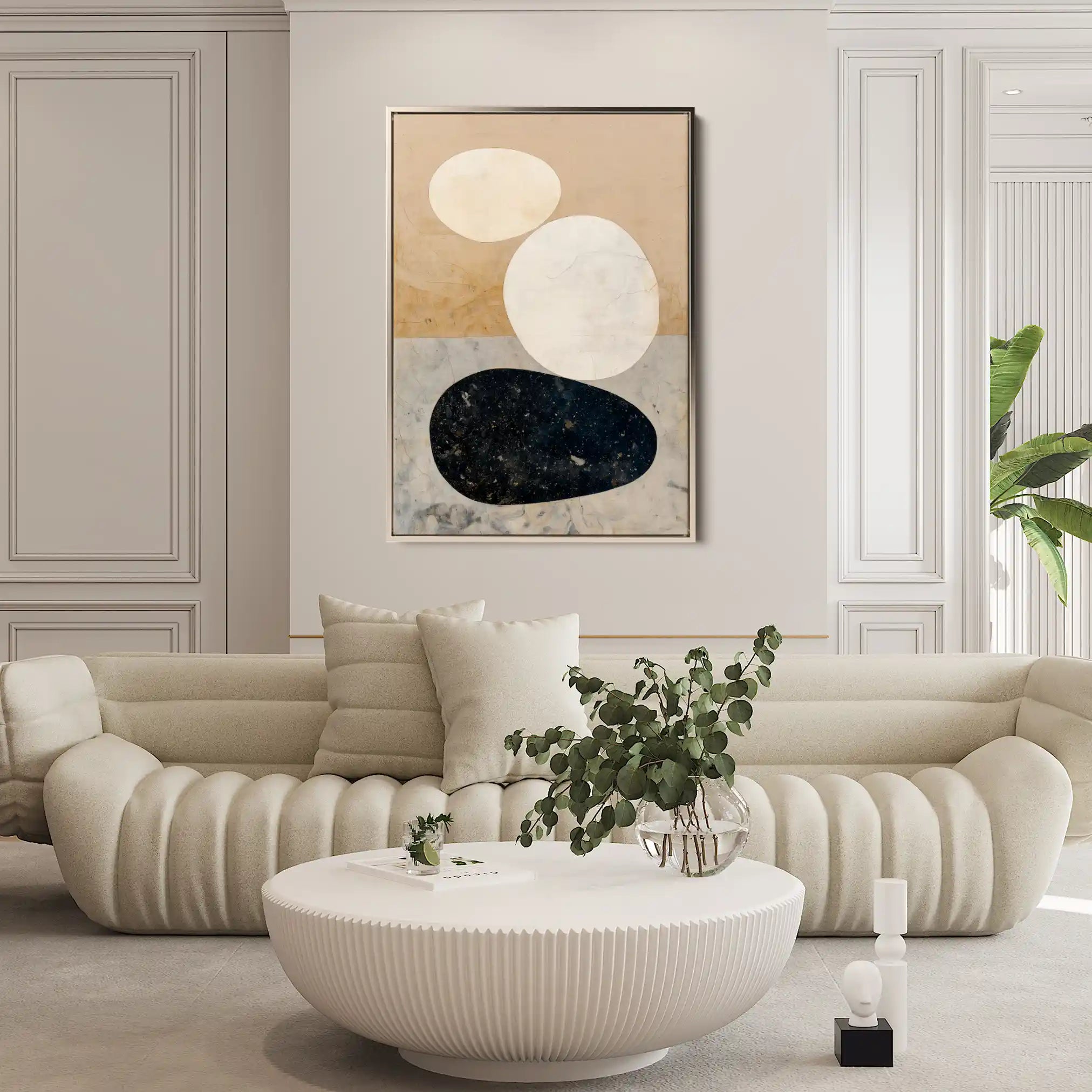 Abstract 2175 Canvas Art 60 x 40 cm / Black