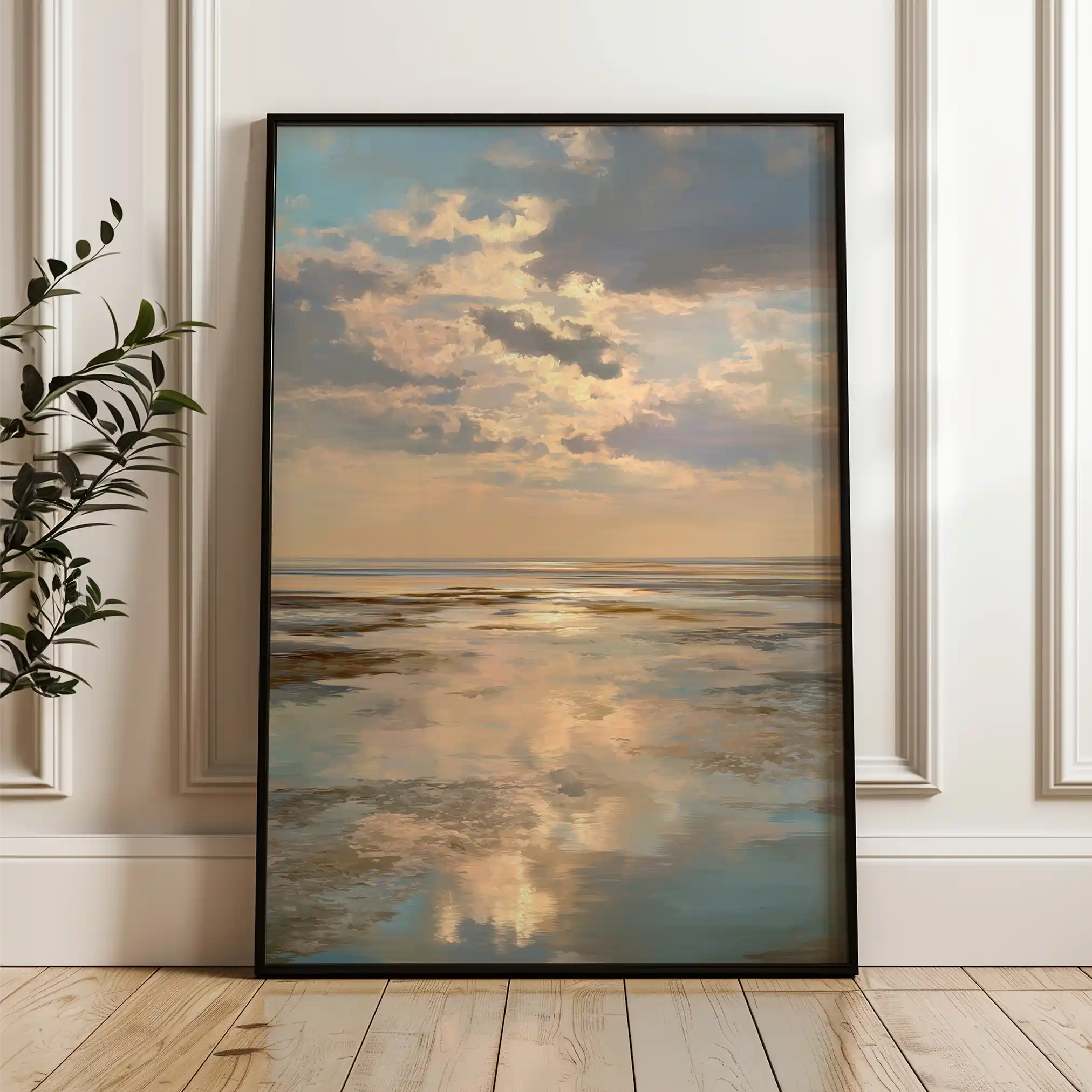 Abstract 2176 Canvas Art 60 x 40 cm / Black