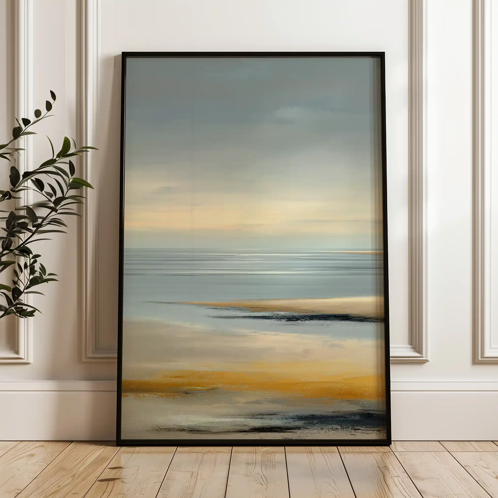 Abstract 2177 Canvas Art 60 x 40 cm / Black