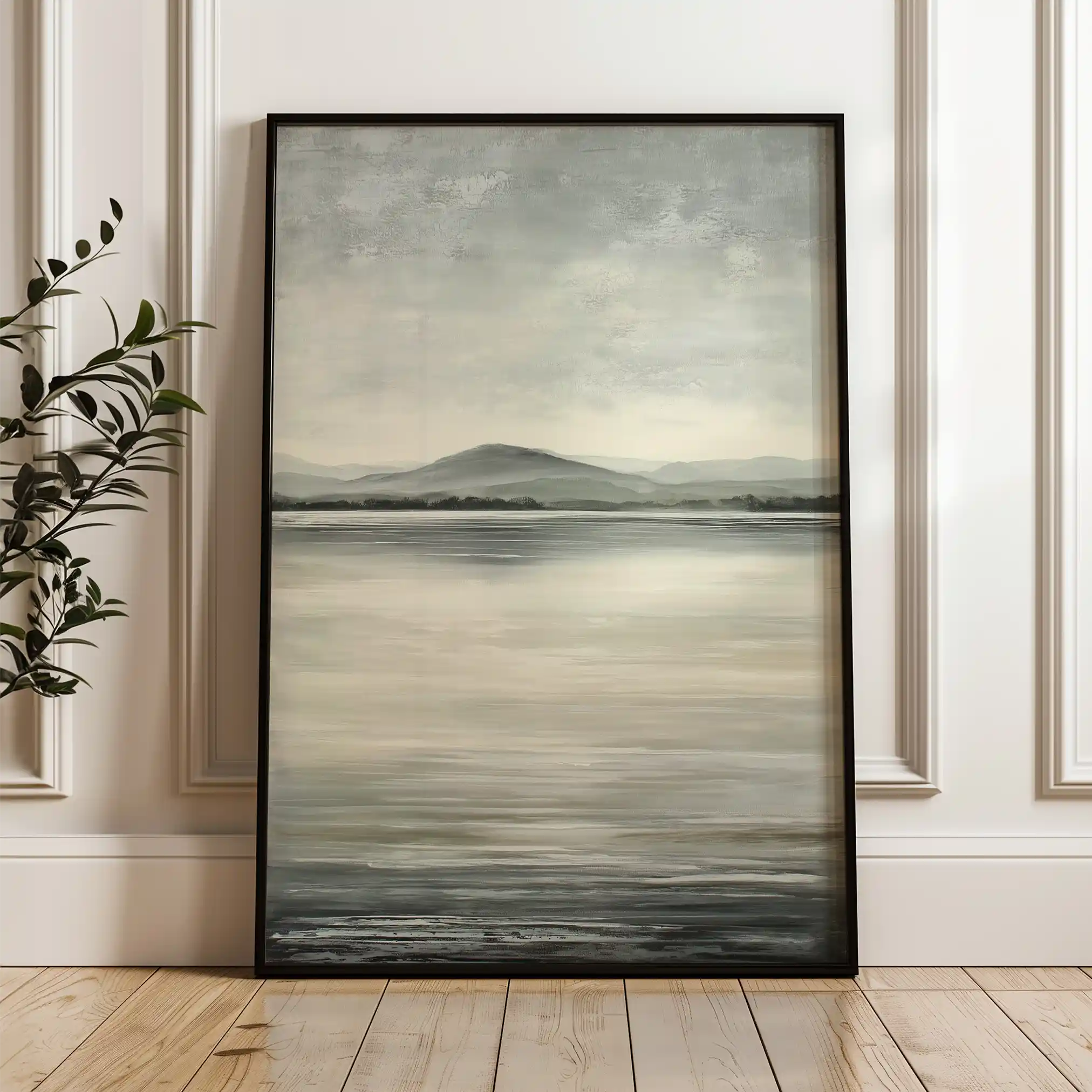 Abstract 2179 Canvas Art 60 x 40 cm / Black