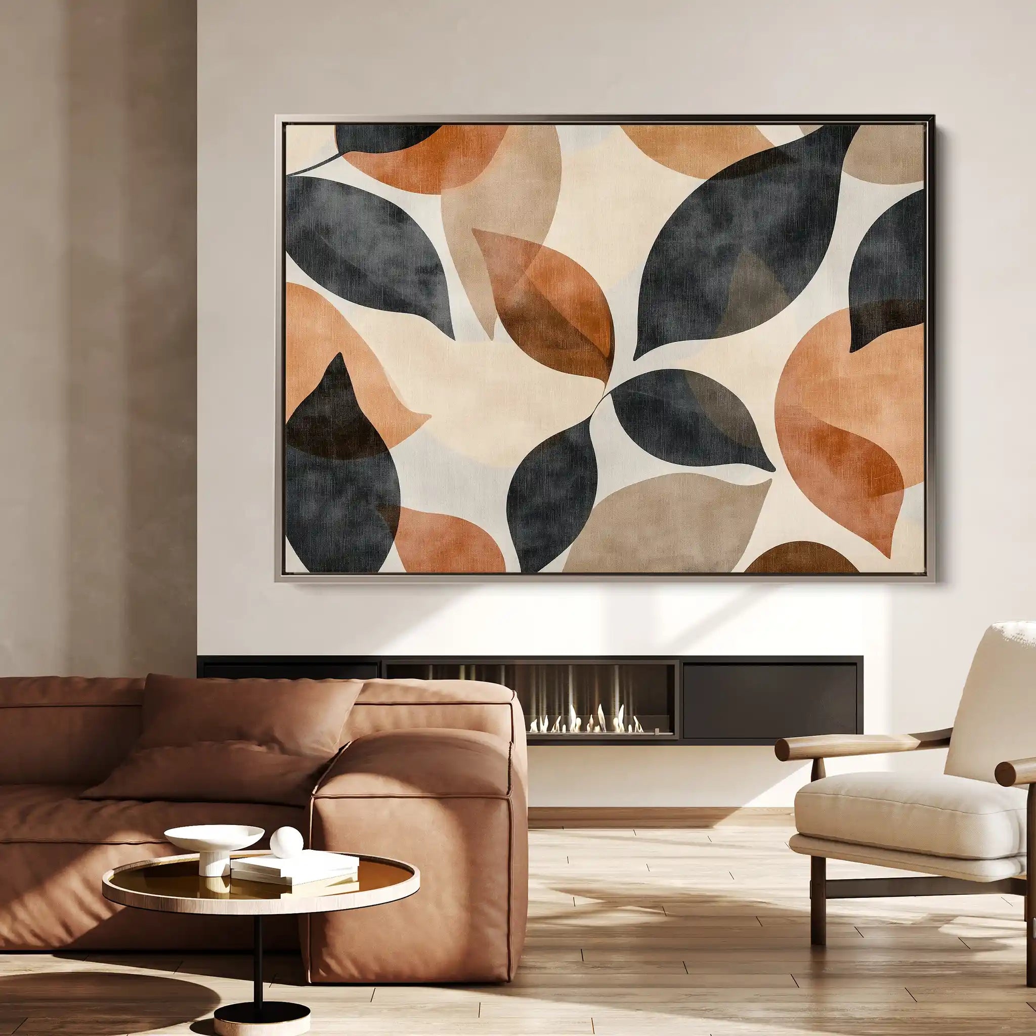 Boho 218 Canvas Art 60 x 40 cm / Black