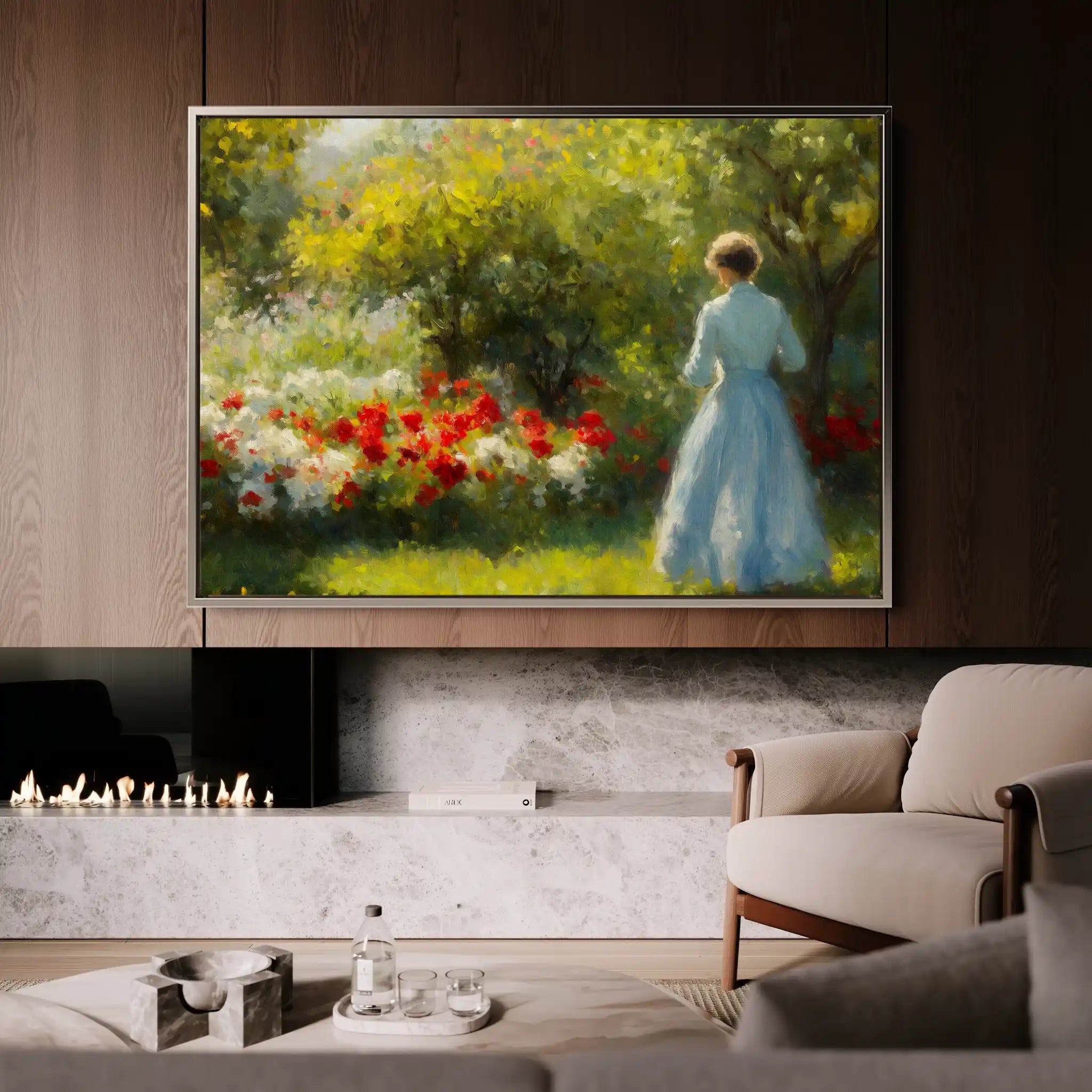 Landscape 218 Canvas Art 60 x 40 cm / Black