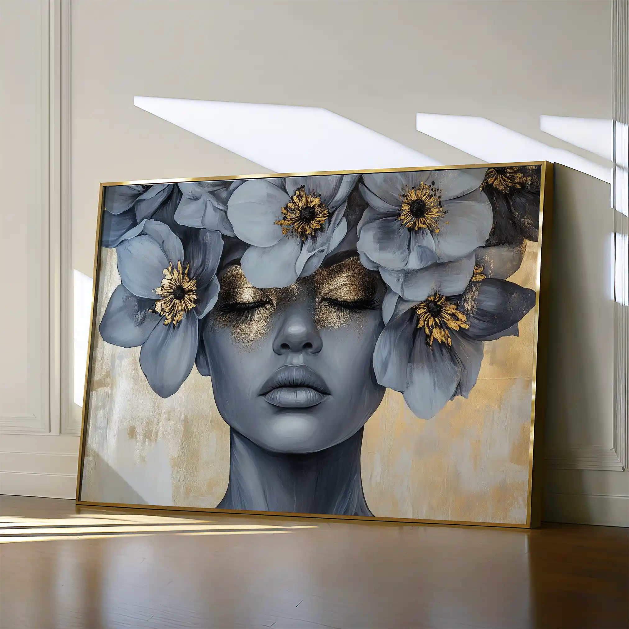 Portrait 218 Canvas Art 60 x 40 cm / Black