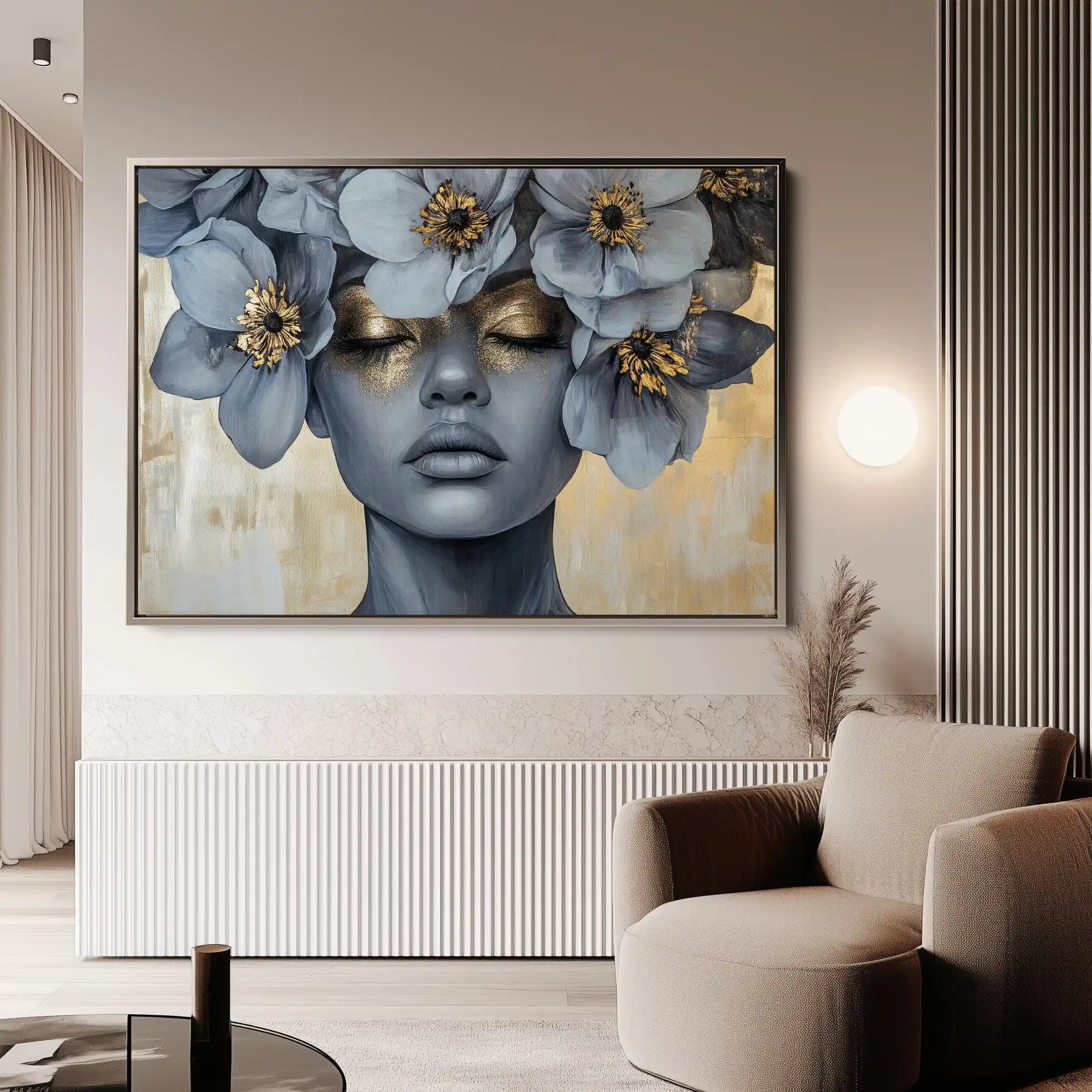 Portrait 218 Canvas Art 60 x 40 cm / Black