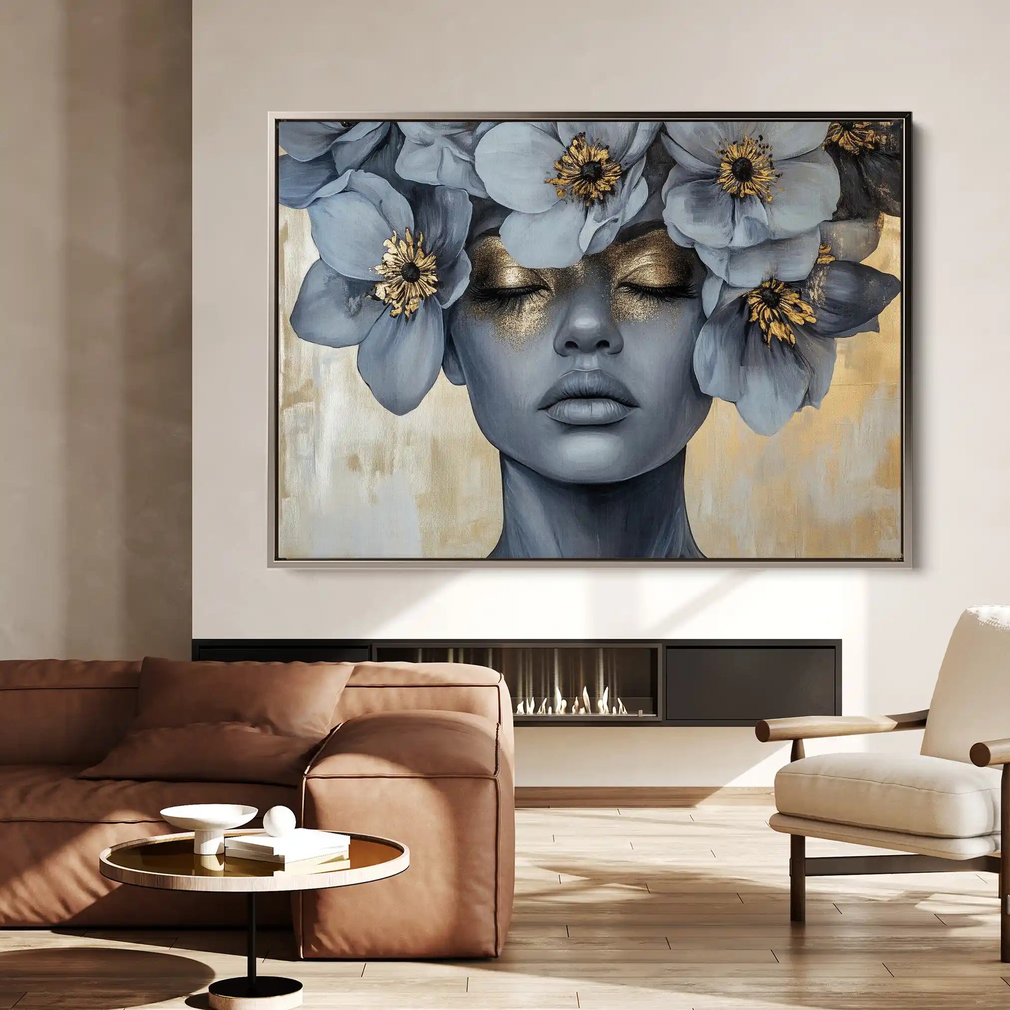 Portrait 218 Canvas Art 60 x 40 cm / Black