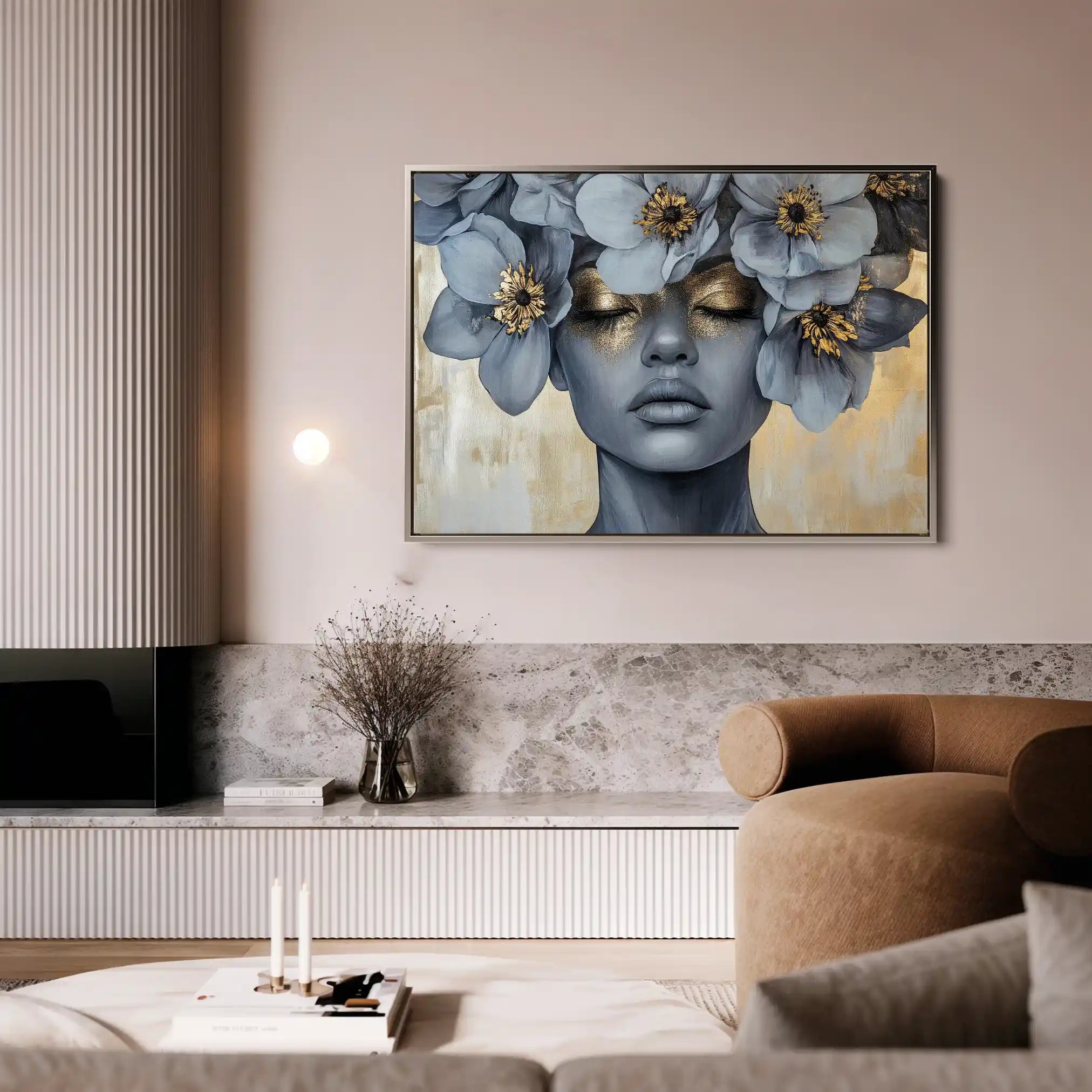 Portrait 218 Canvas Art 60 x 40 cm / Black