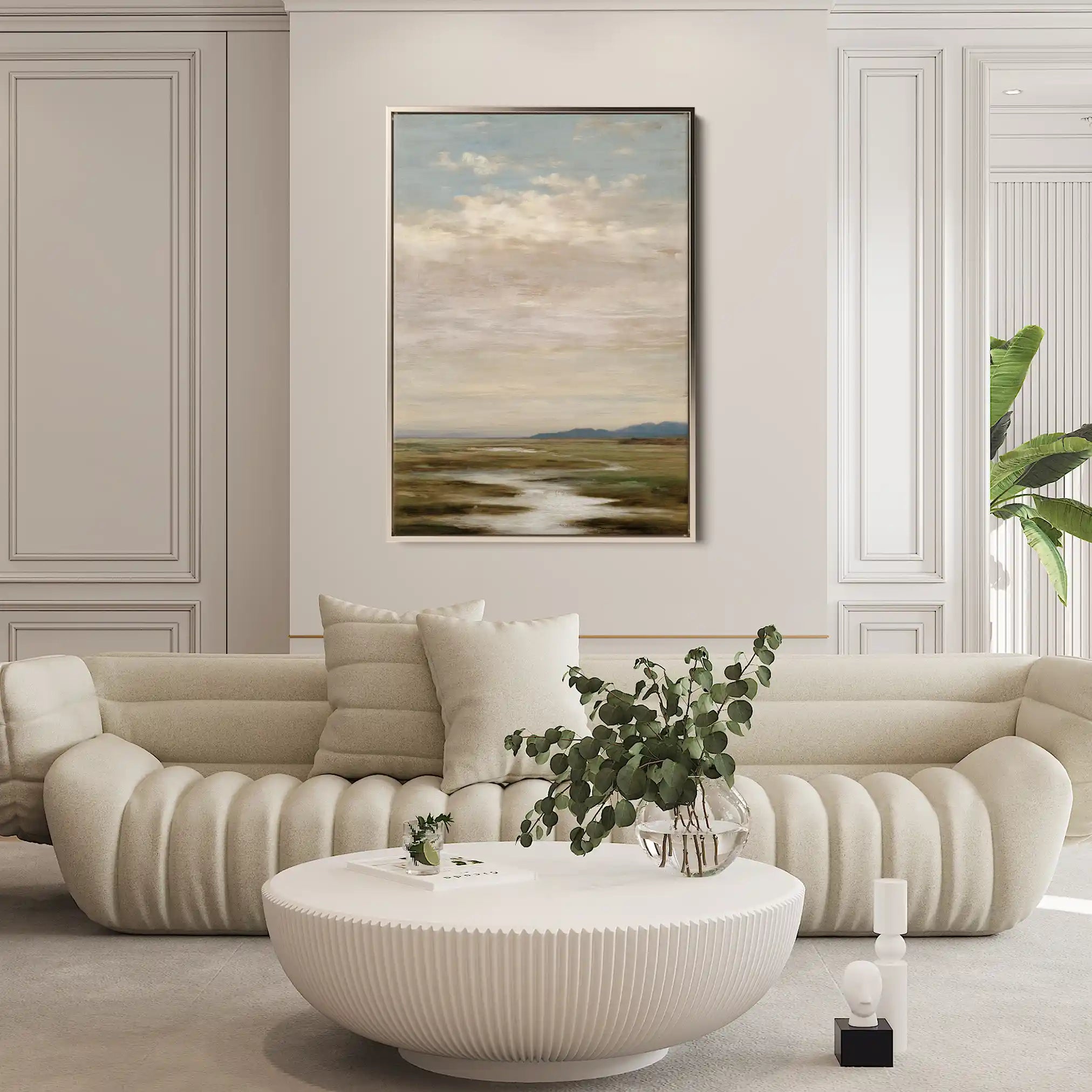 Abstract 2180 Canvas Art 60 x 40 cm / Black