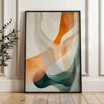 Abstract 2185 Canvas Art 60 x 40 cm / Black