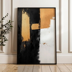 Abstract 2188 Canvas Art 60 x 40 cm / Black