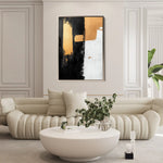 Abstract 2188 Canvas Art 60 x 40 cm / Black