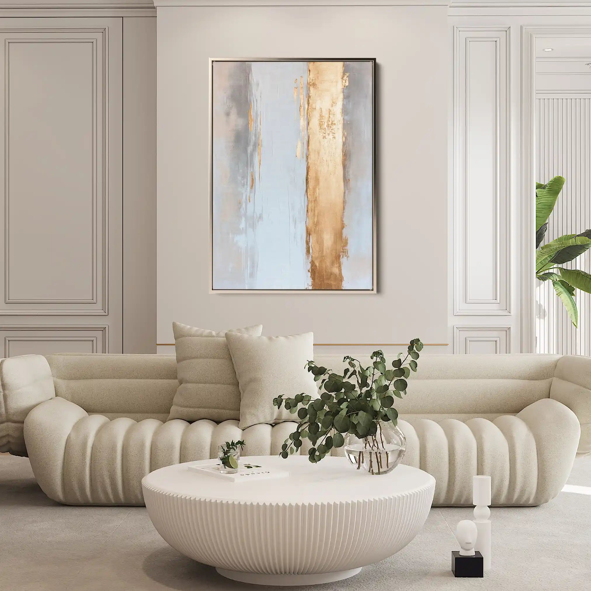 Abstract 2189 Canvas Art 60 x 40 cm / Black