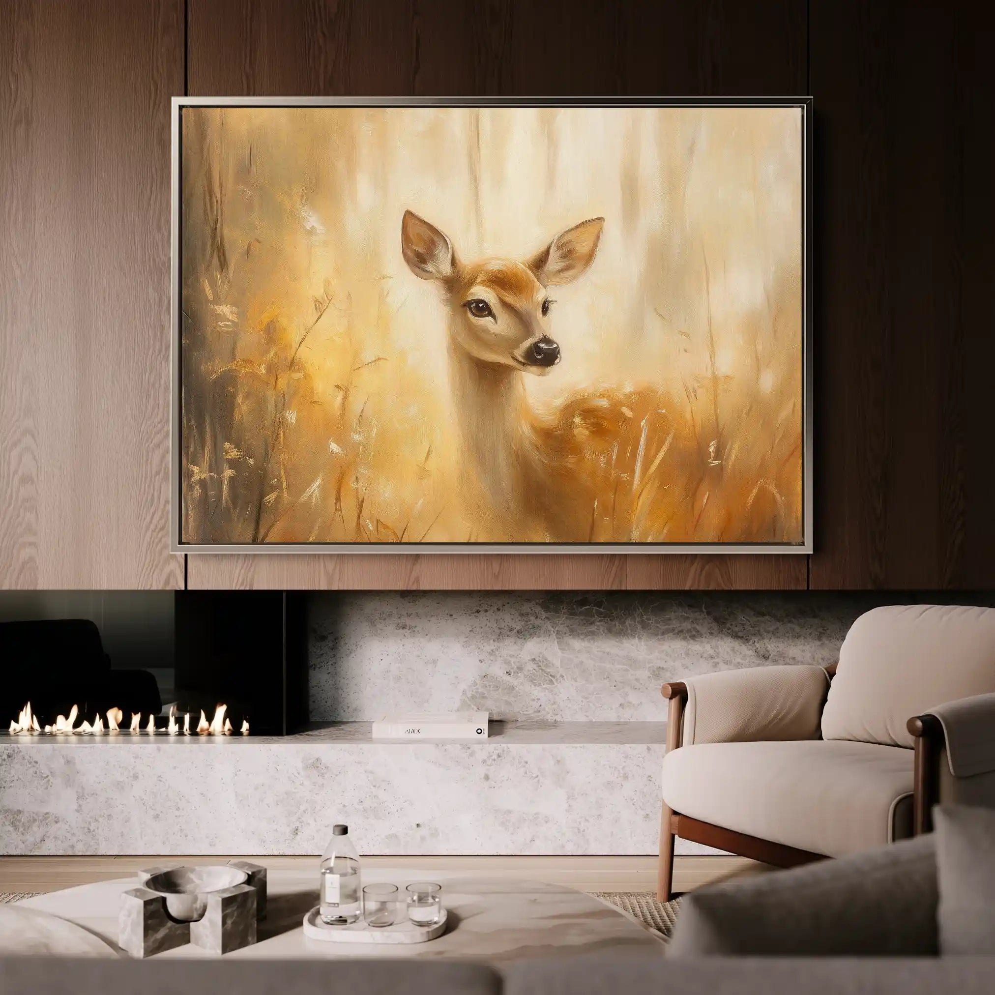 Animals 219 Canvas Art 60 x 40 cm / Black