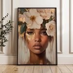 Portrait 219 Canvas Art 60 x 40 cm / Black