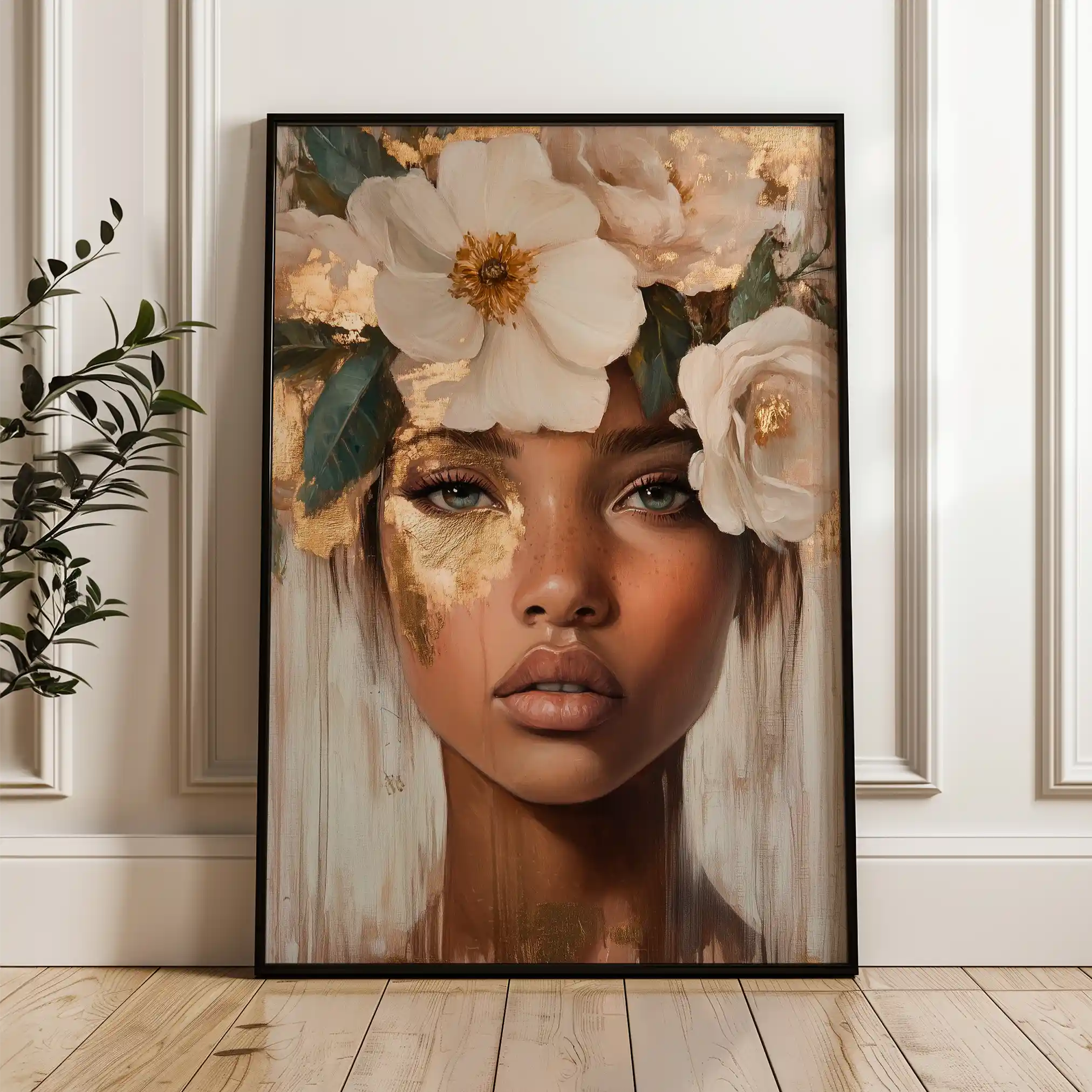 Portrait 219 Canvas Art 60 x 40 cm / Black