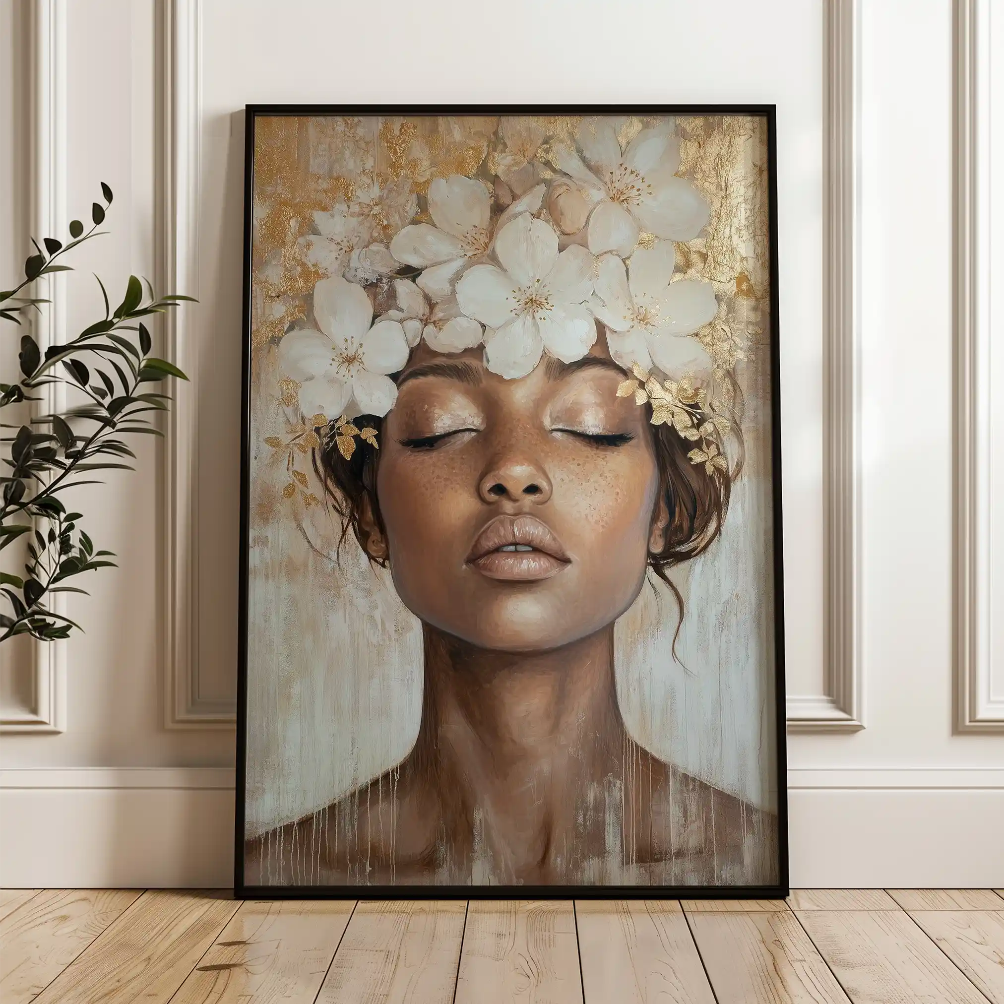 Portrait 220 Canvas Art 60 x 40 cm / Black