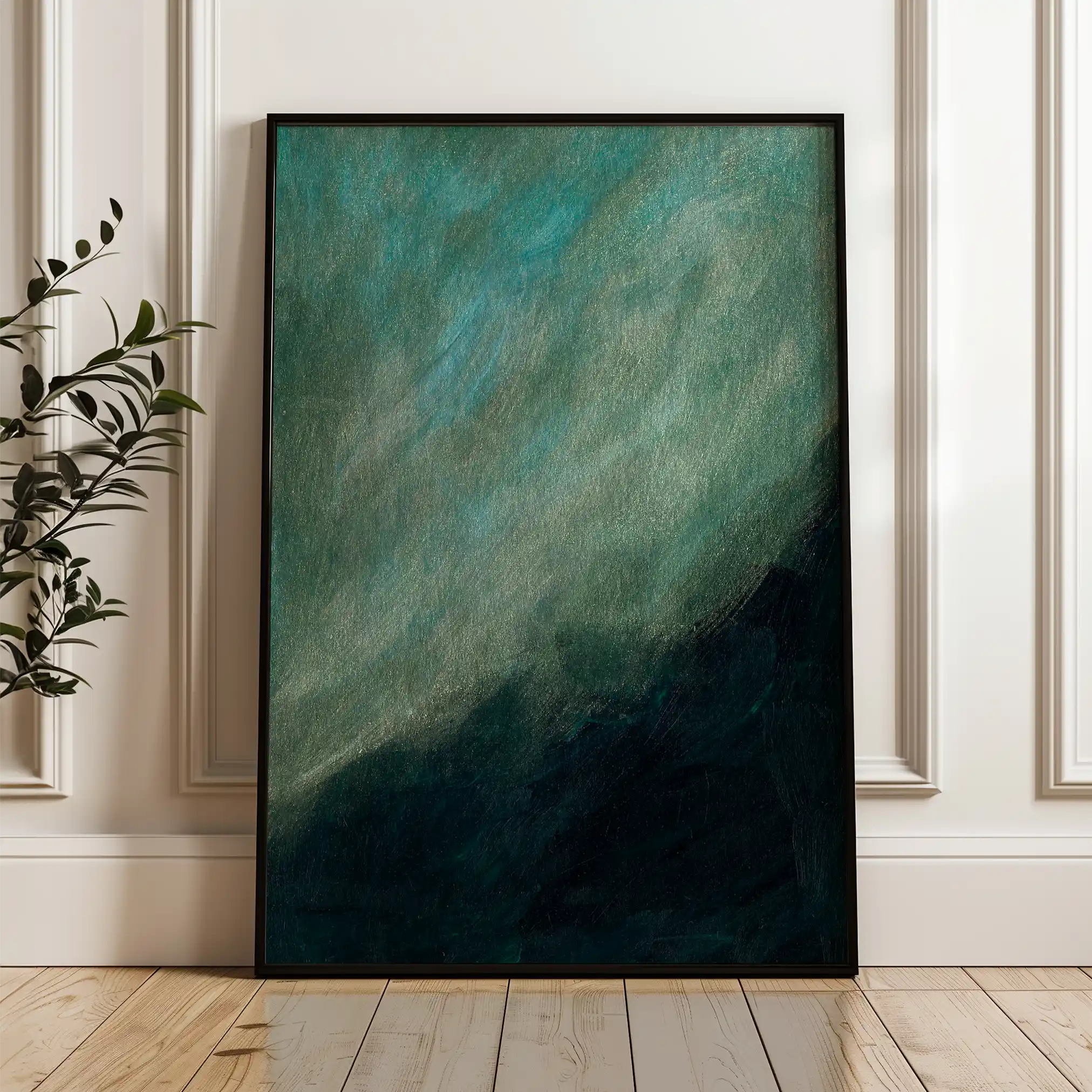Abstract 223 Canvas Art 60 x 40 cm / Black