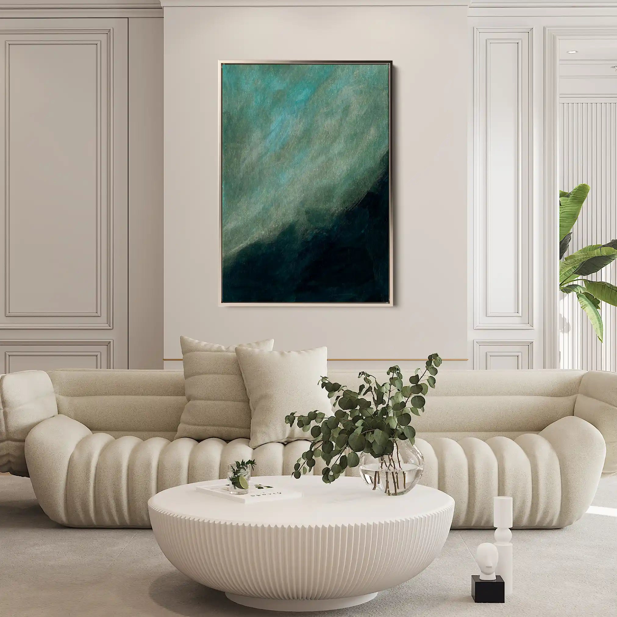 Abstract 223 Canvas Art 60 x 40 cm / Black