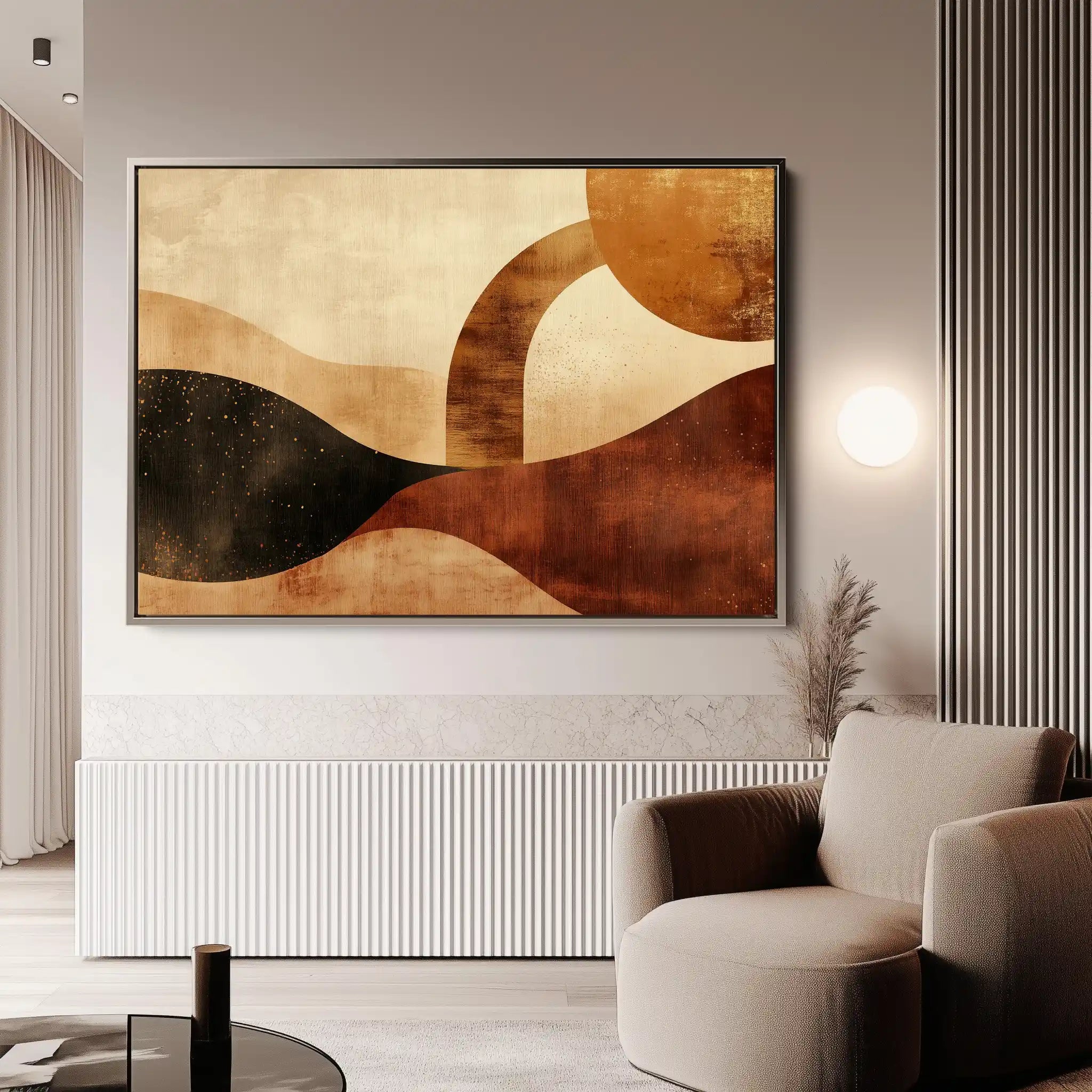 Boho 224 Canvas Art 60 x 40 cm / Black