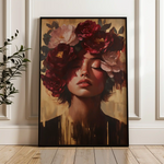 Portrait 224 Canvas Art 60 x 40 cm / Black