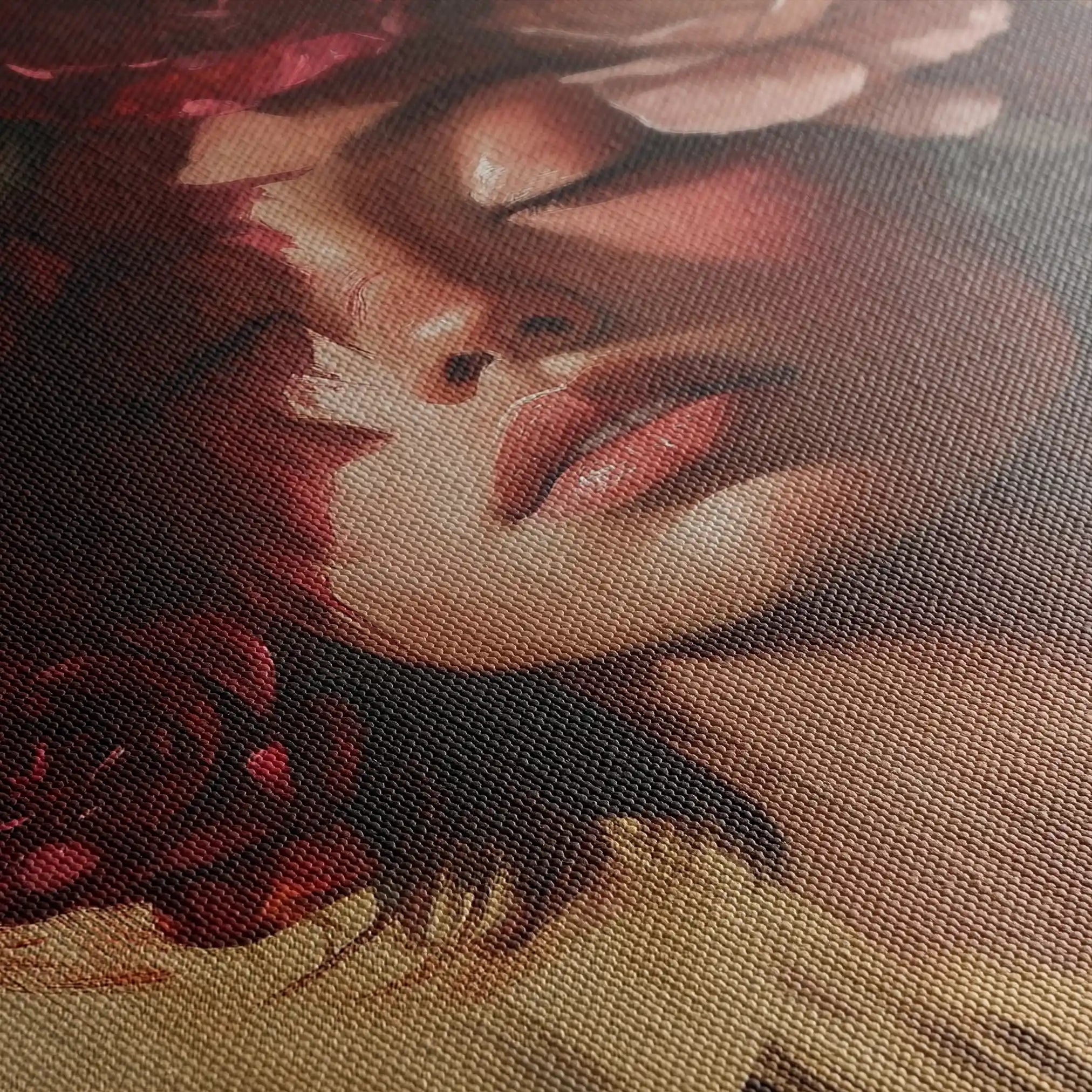 Portrait 224 Canvas Art 60 x 40 cm / Black