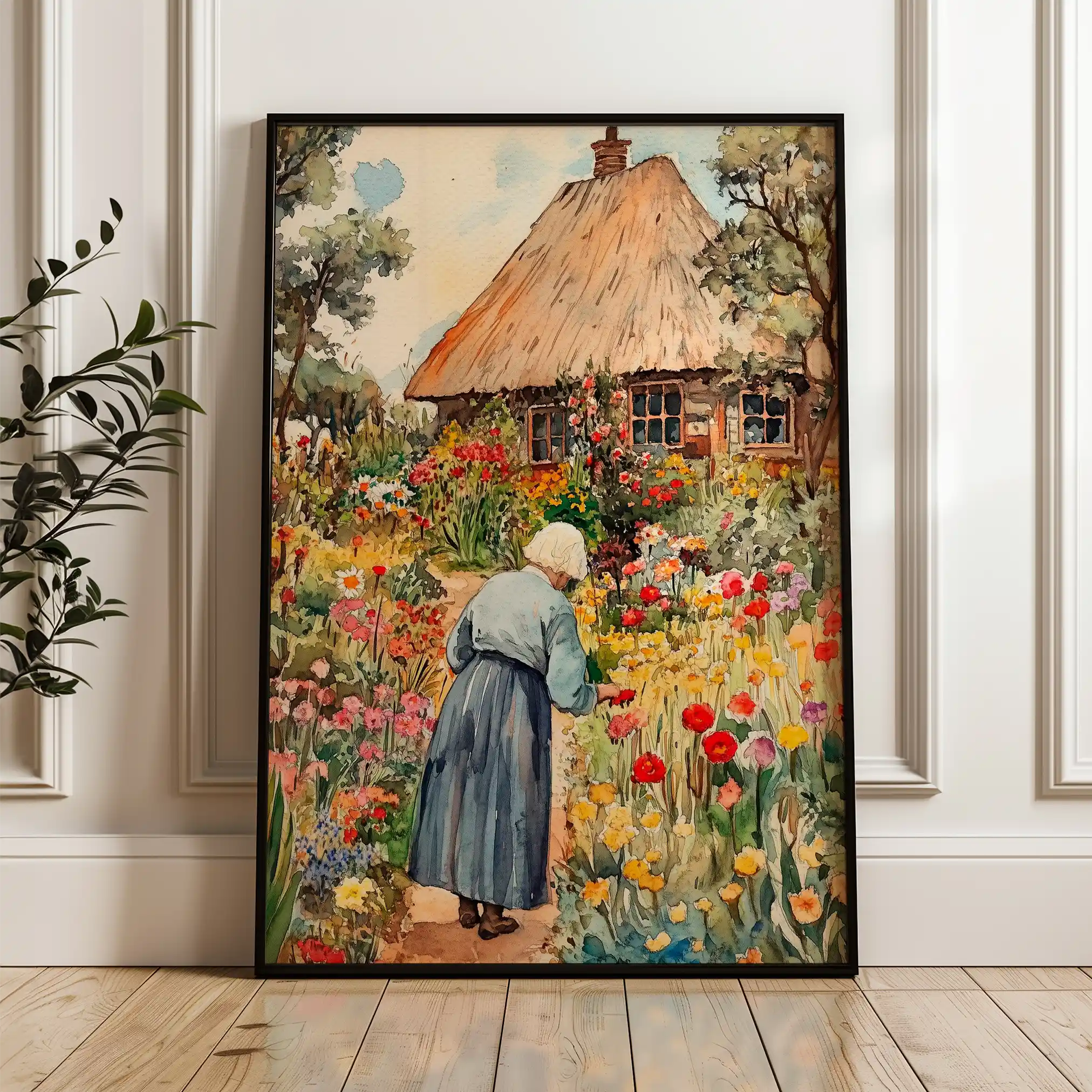 Landscape 225 Canvas Art 60 x 40 cm / Black