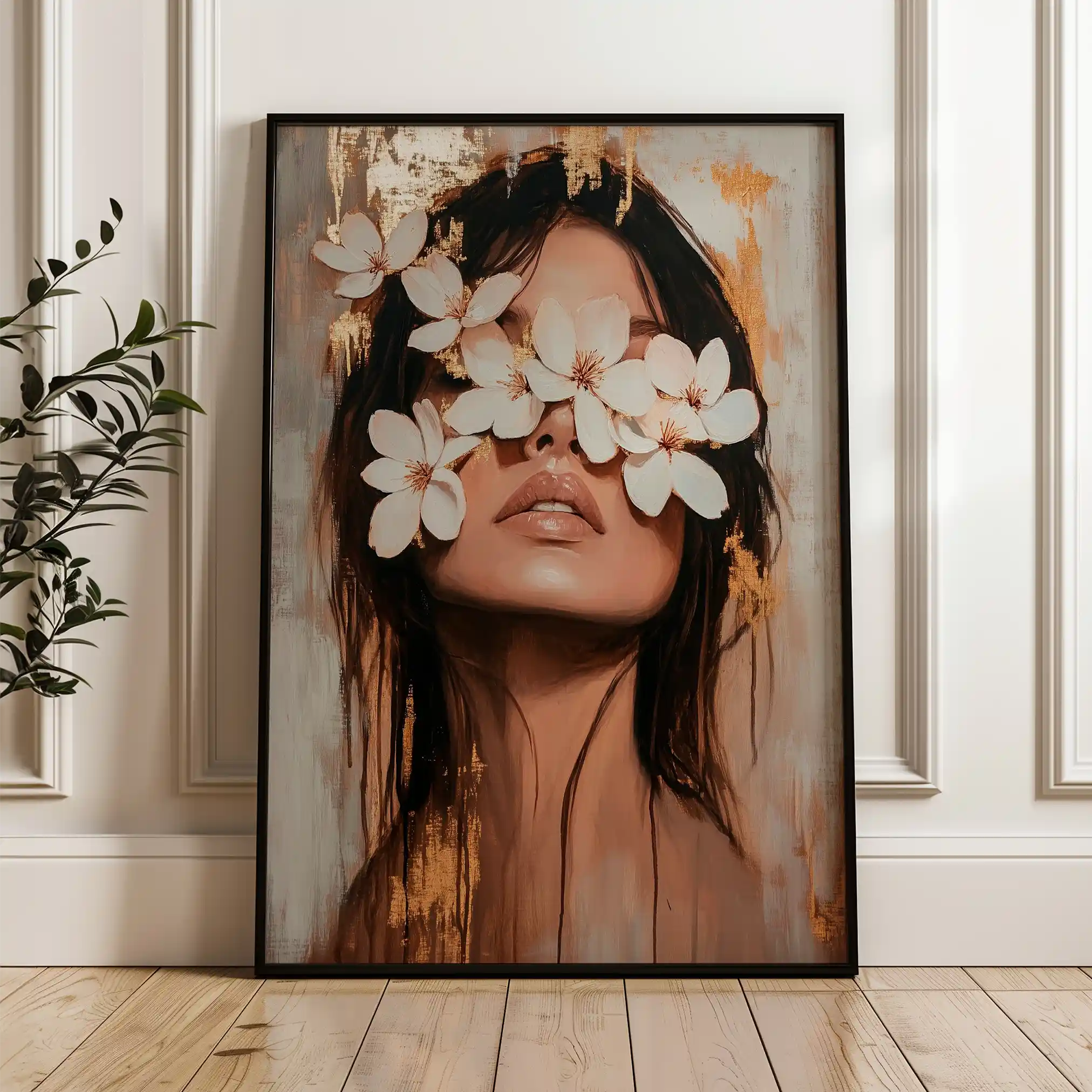 Portrait 225 Canvas Art 60 x 40 cm / Black