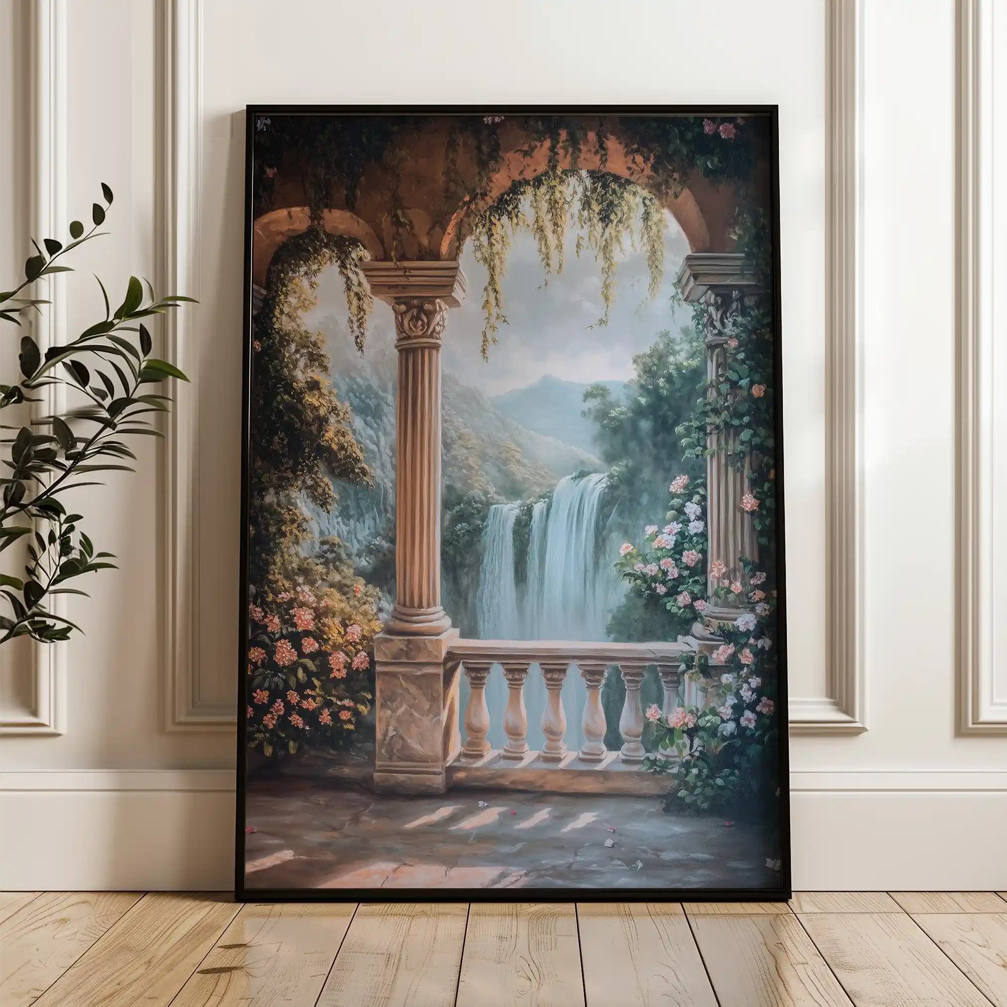 Landscape 226 Canvas Art 60 x 40 cm / Black